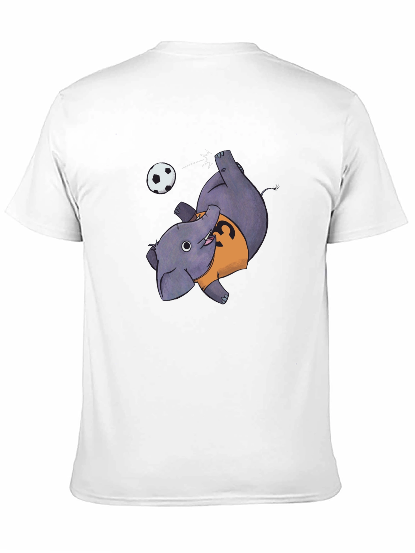 Elephant Soccer Black T-Shirt