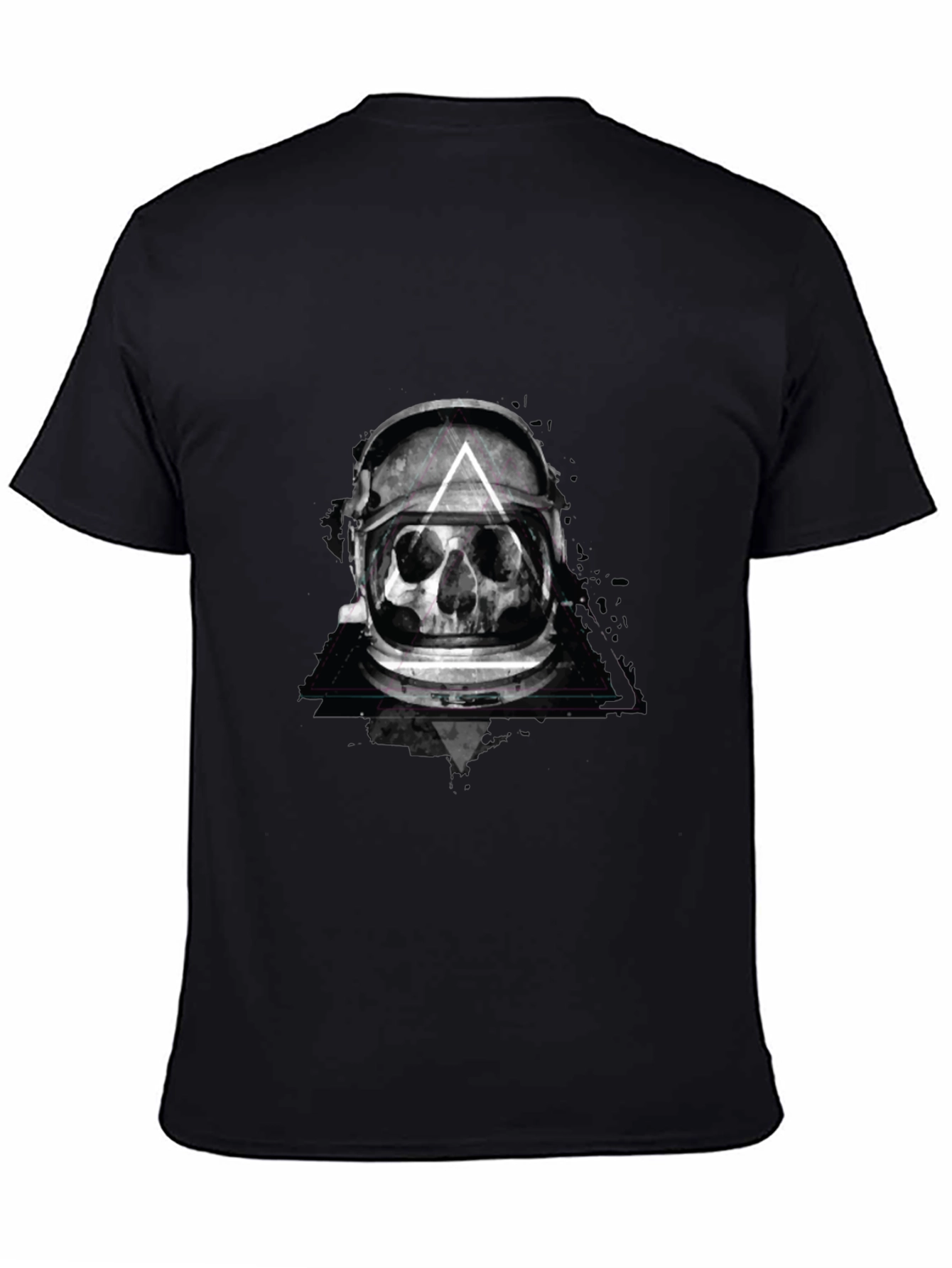 Skull Astronaut Helmet Graphic Tee
