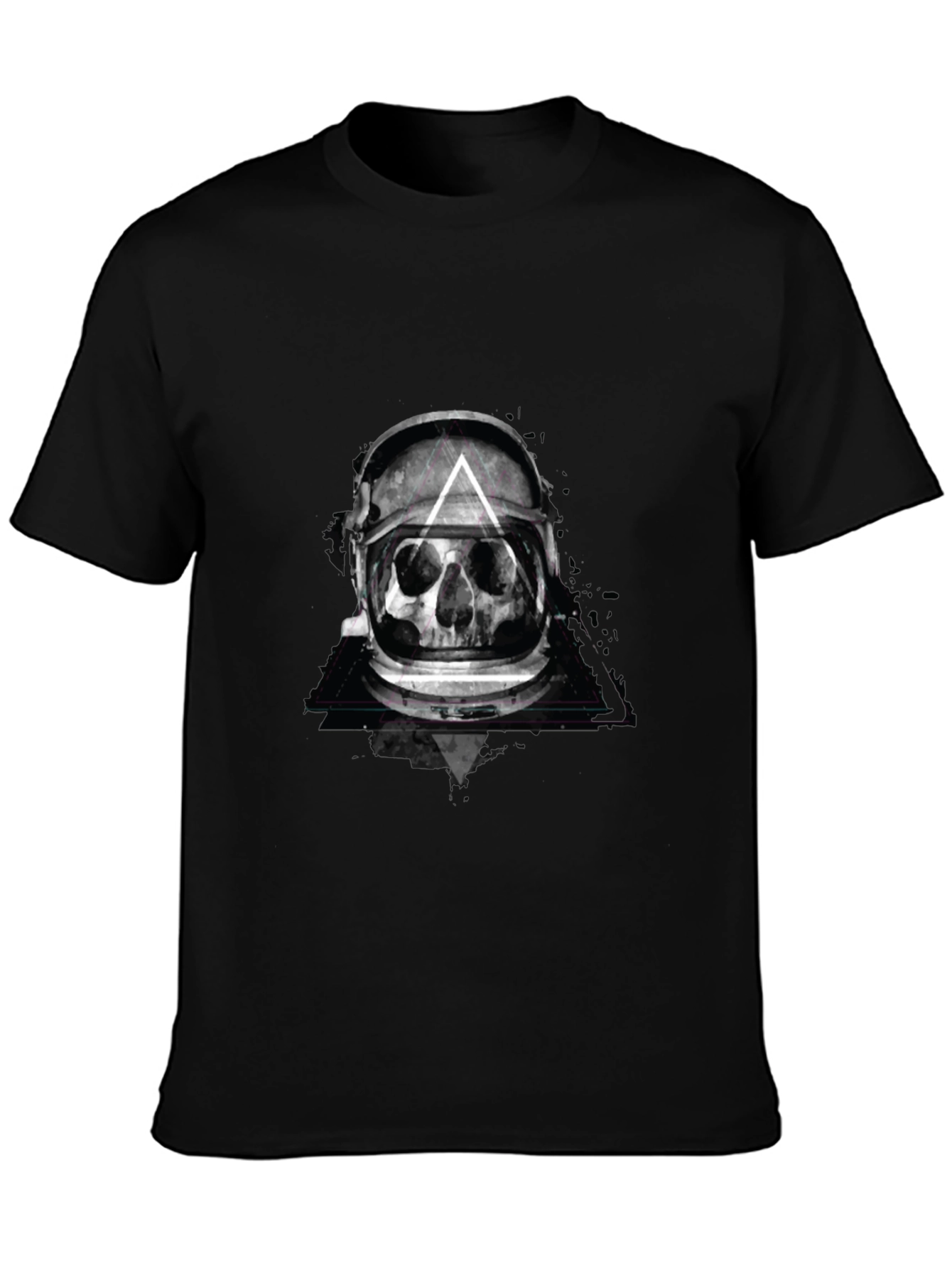 Skull Astronaut Helmet Graphic Tee