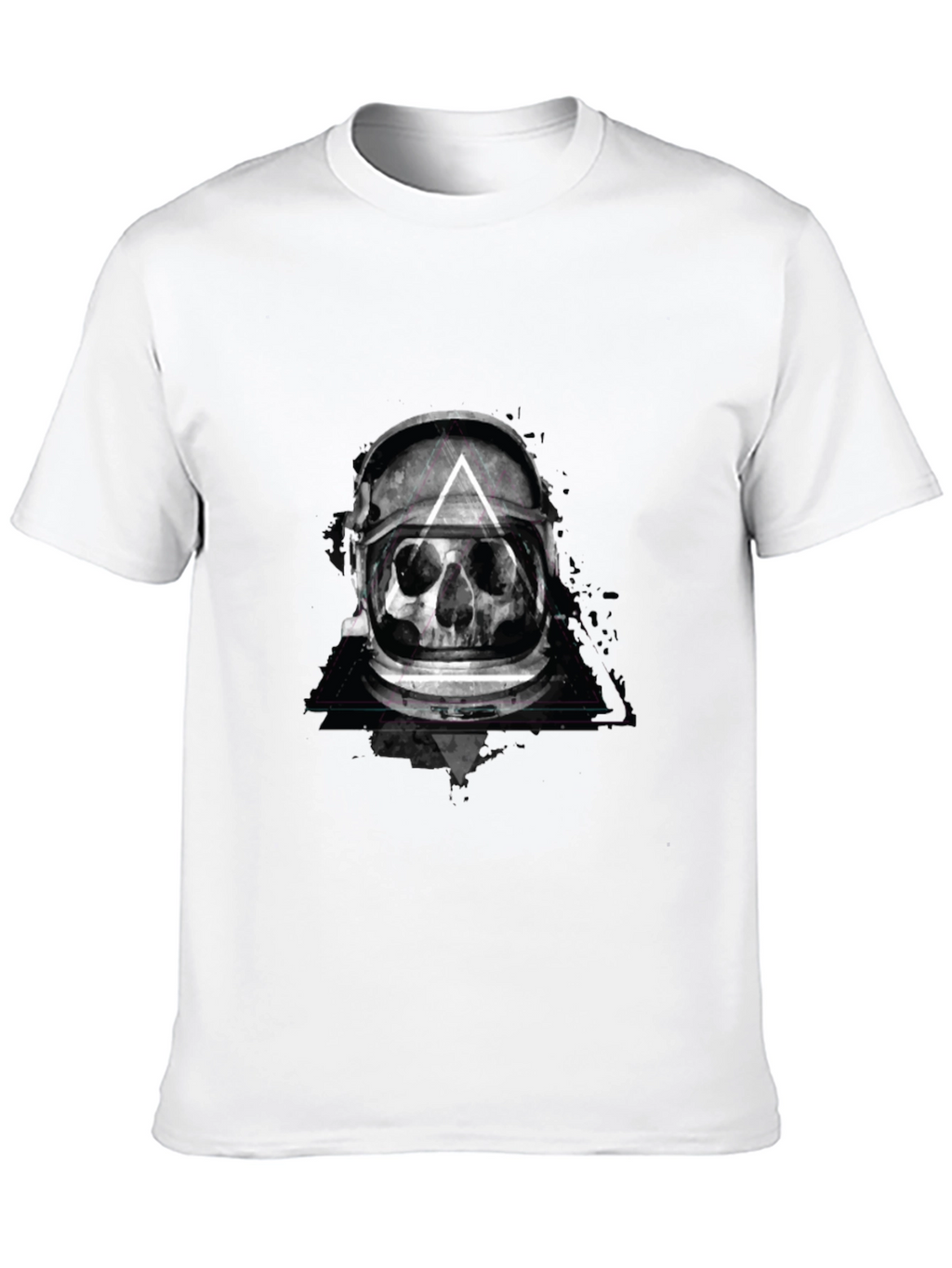Skull Astronaut Helmet Graphic Tee