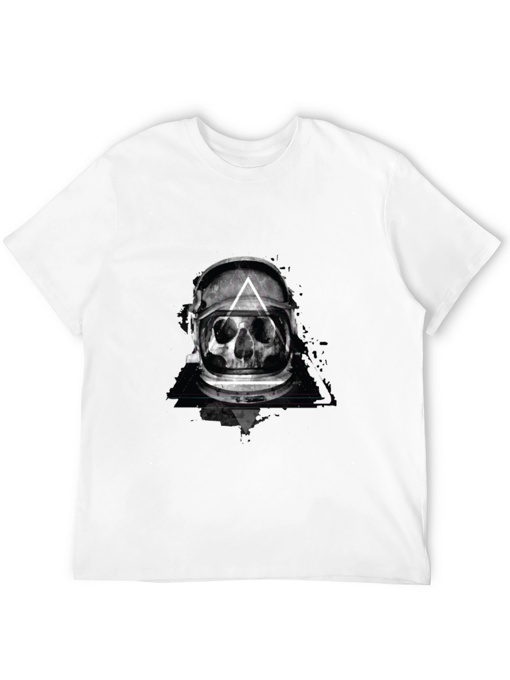 Skull Astronaut Helmet Graphic Tee