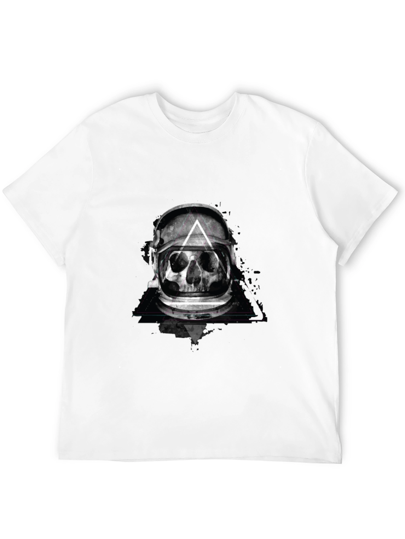 Skull Astronaut Helmet Graphic Tee