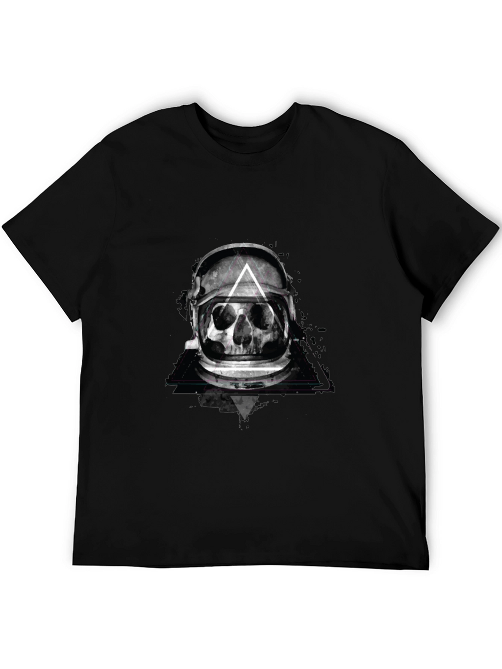 Skull Astronaut Helmet Graphic Tee