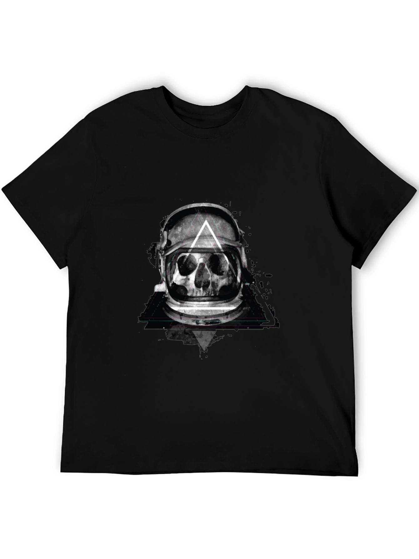 Skull Astronaut Helmet Graphic Tee