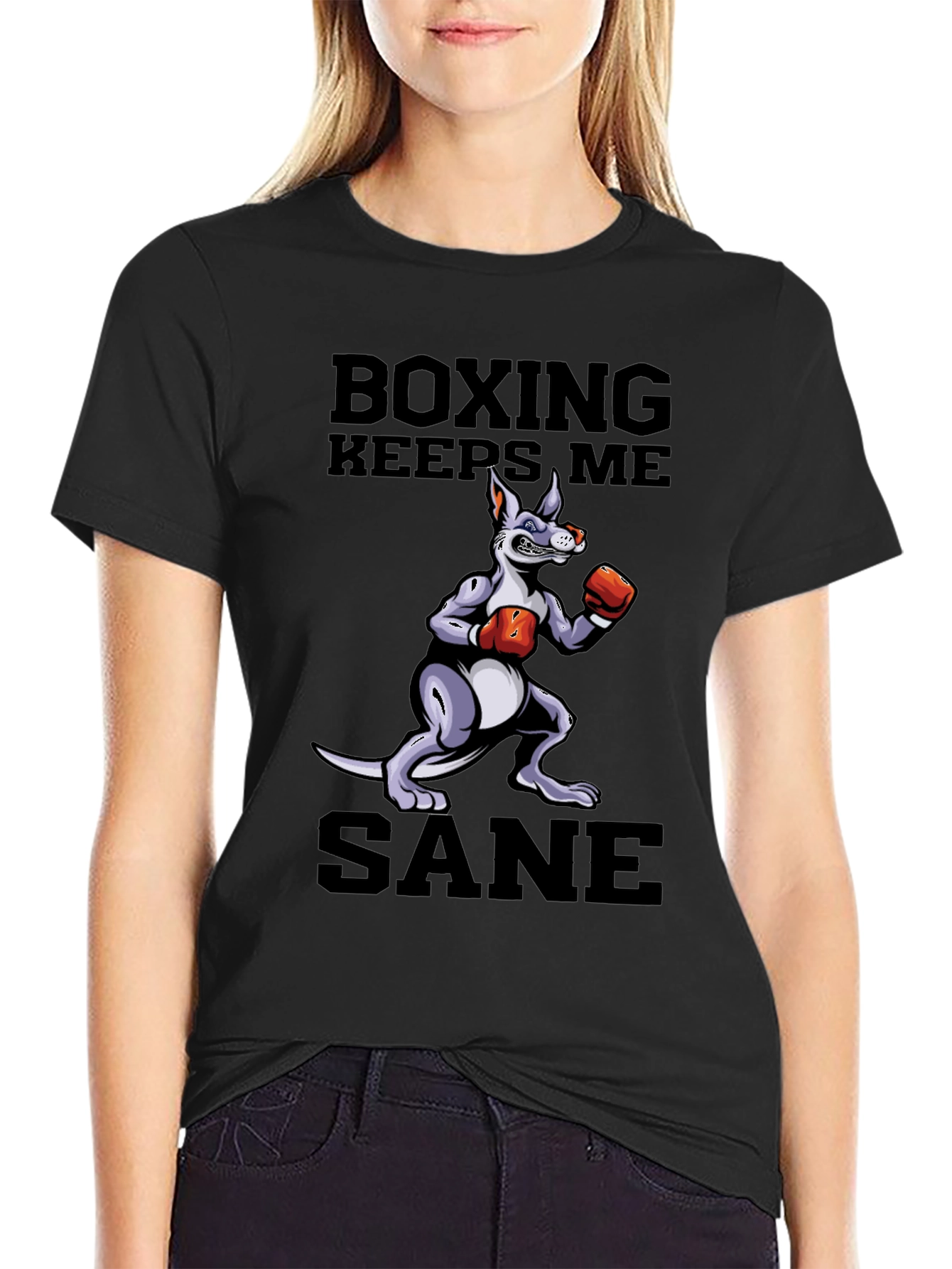 Boxing Kangaroo Graphic T-Shirt - Keep Me Sane
