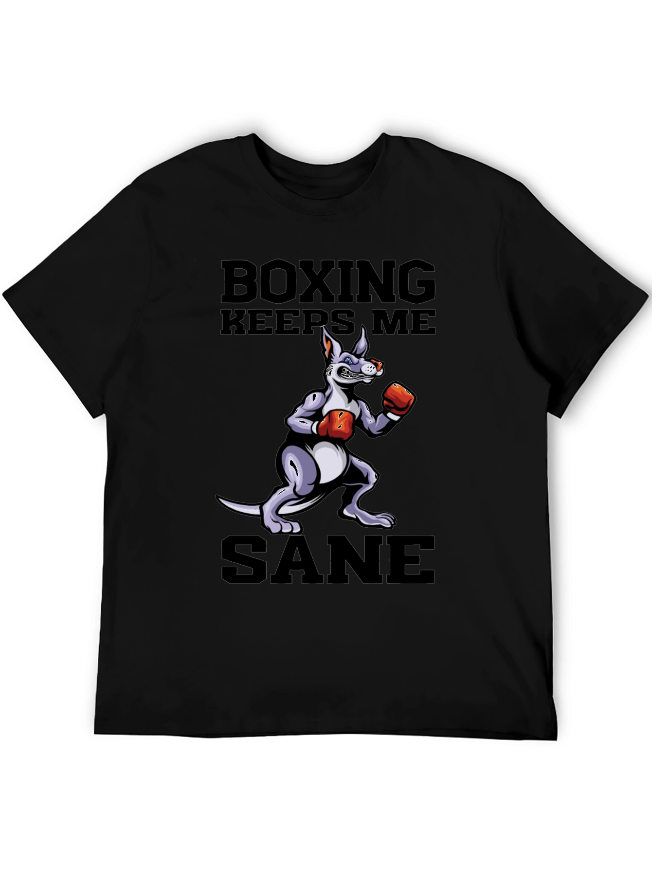 Boxing Kangaroo Graphic T-Shirt - Keep Me Sane