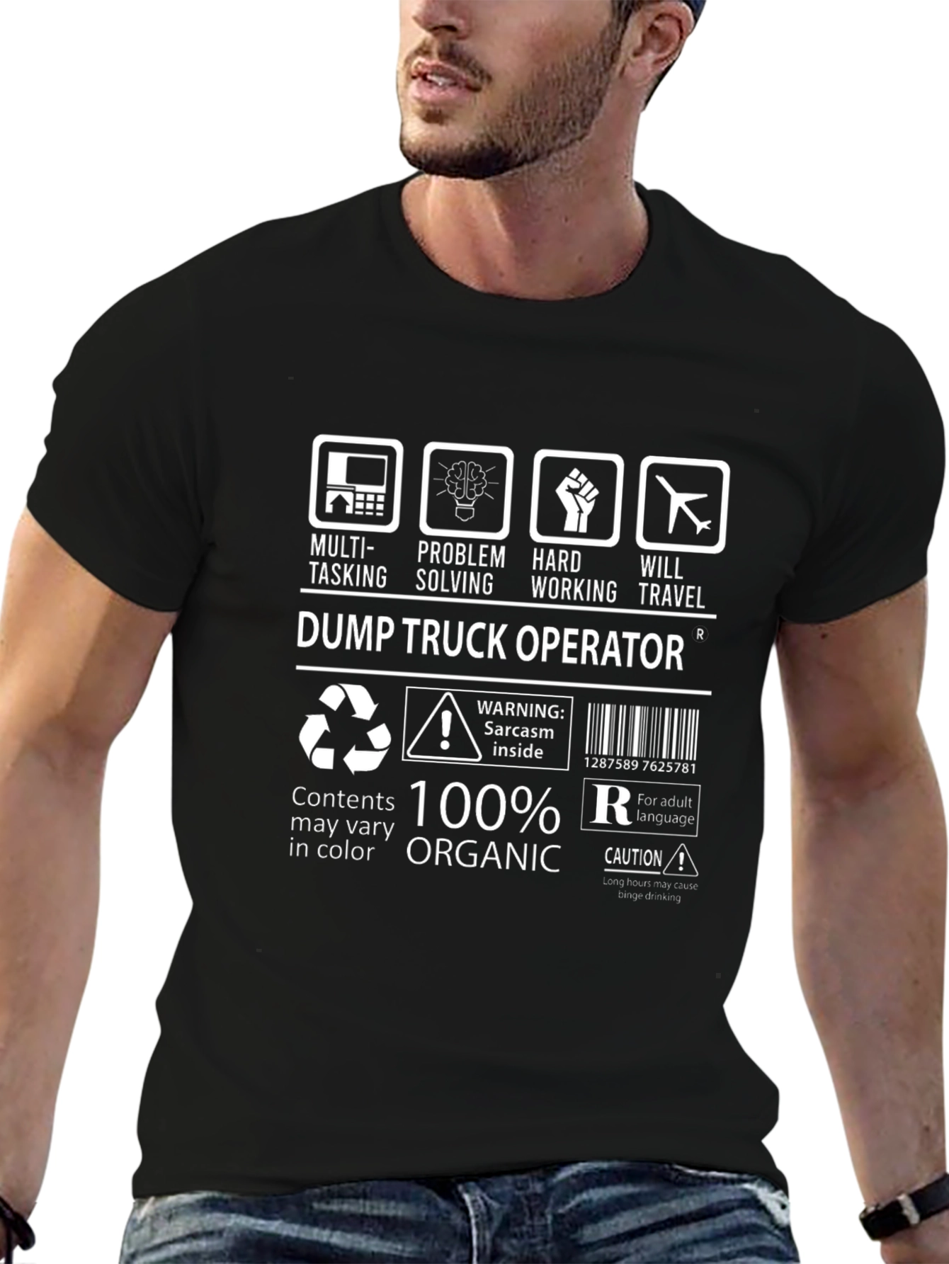 Dump Truck Operator T-Shirt - Organic Cotton