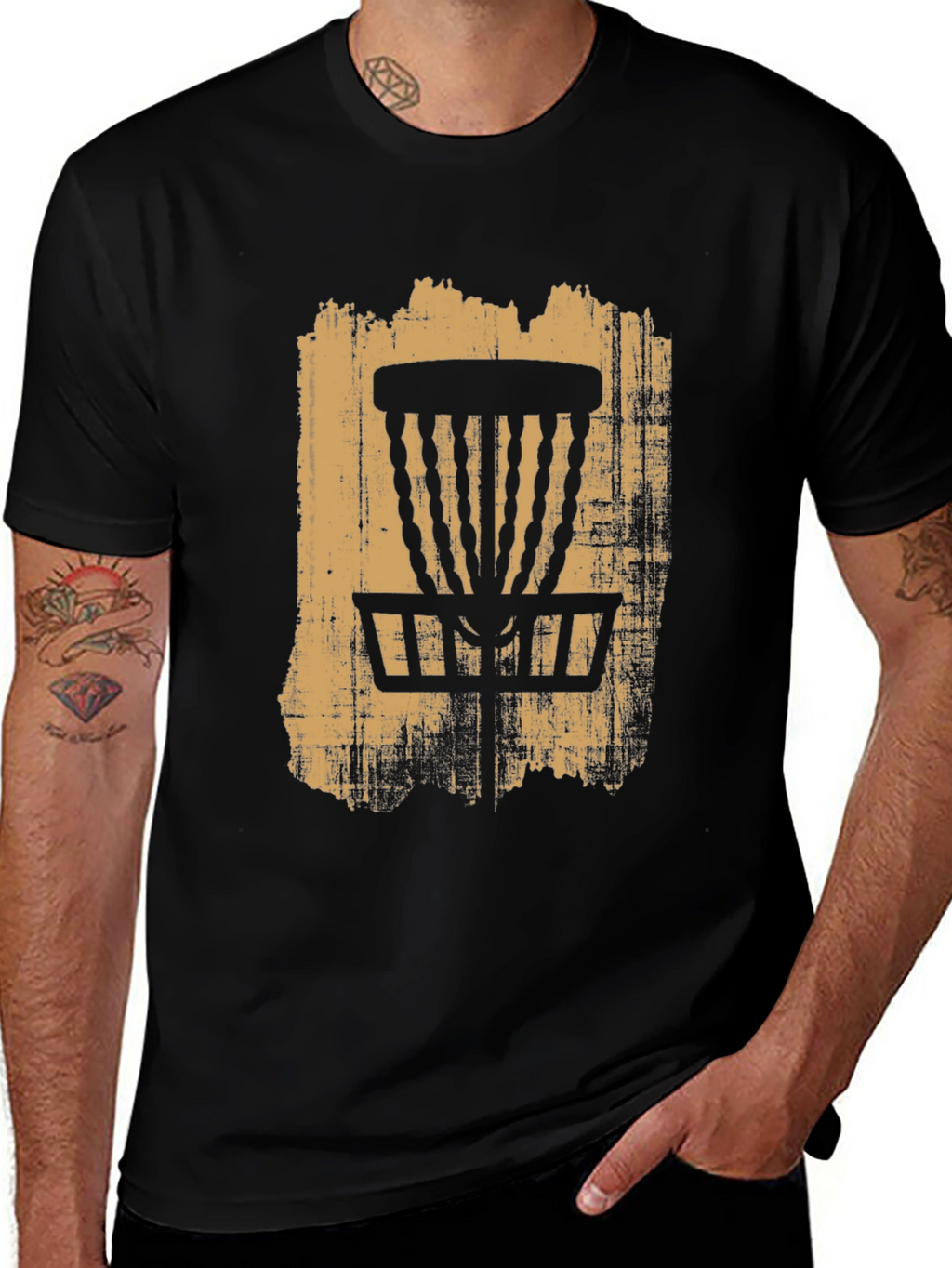 Disc Golf Basket Graphic Tee