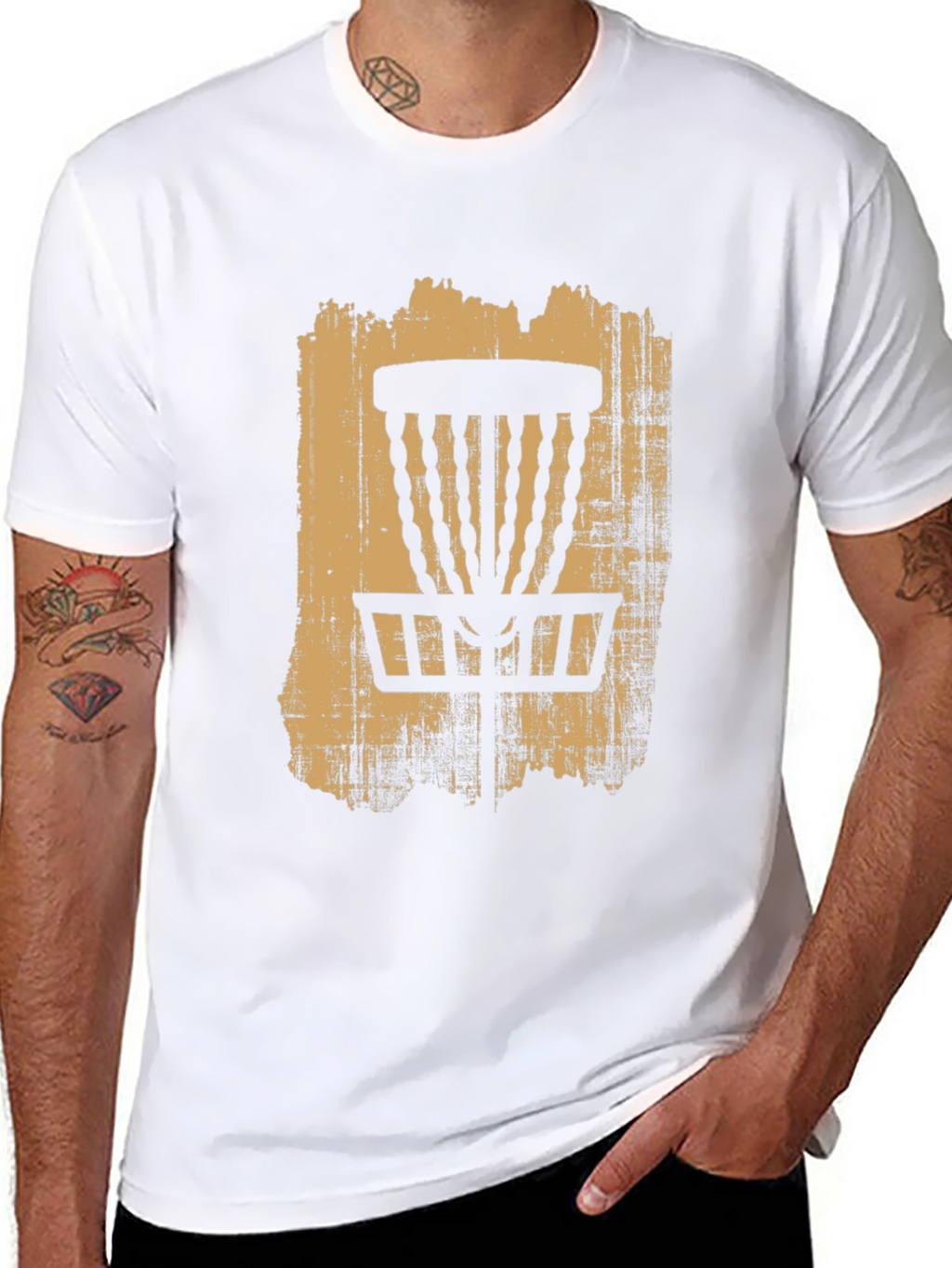 Disc Golf Basket Graphic Tee