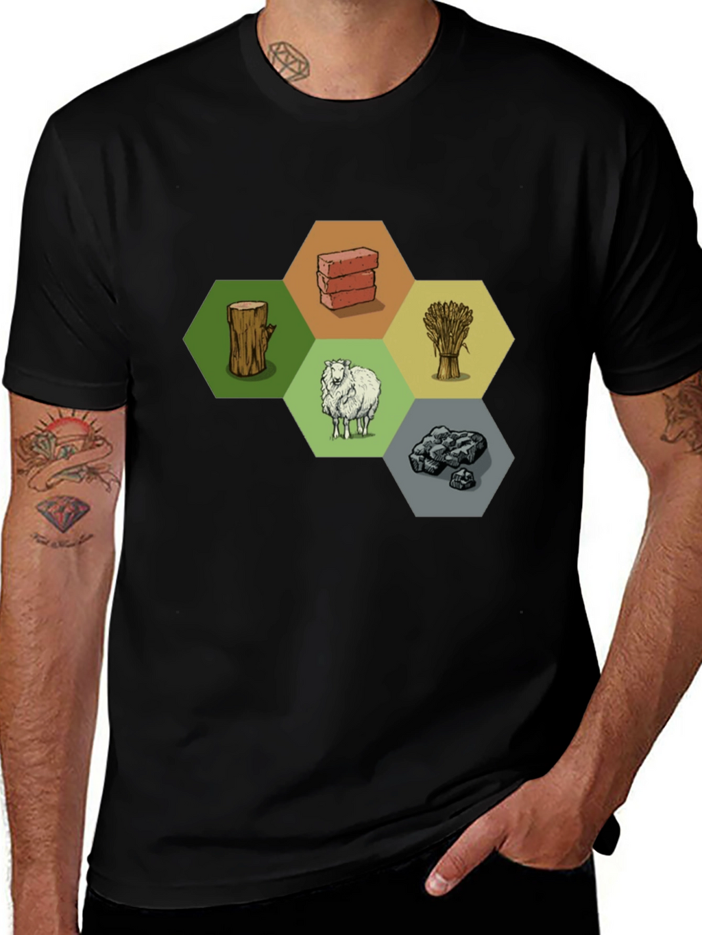 Catan Resources T-Shirt - Board Game Tee