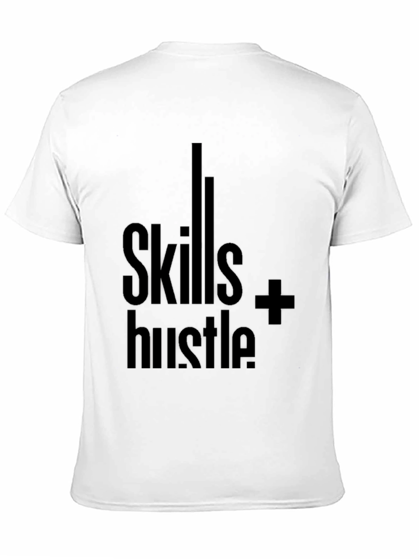 Skills + Hustle Graphic Tee - Black Cotton