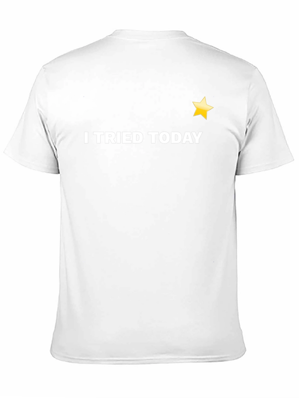 I Tried Today Black T-Shirt with Star