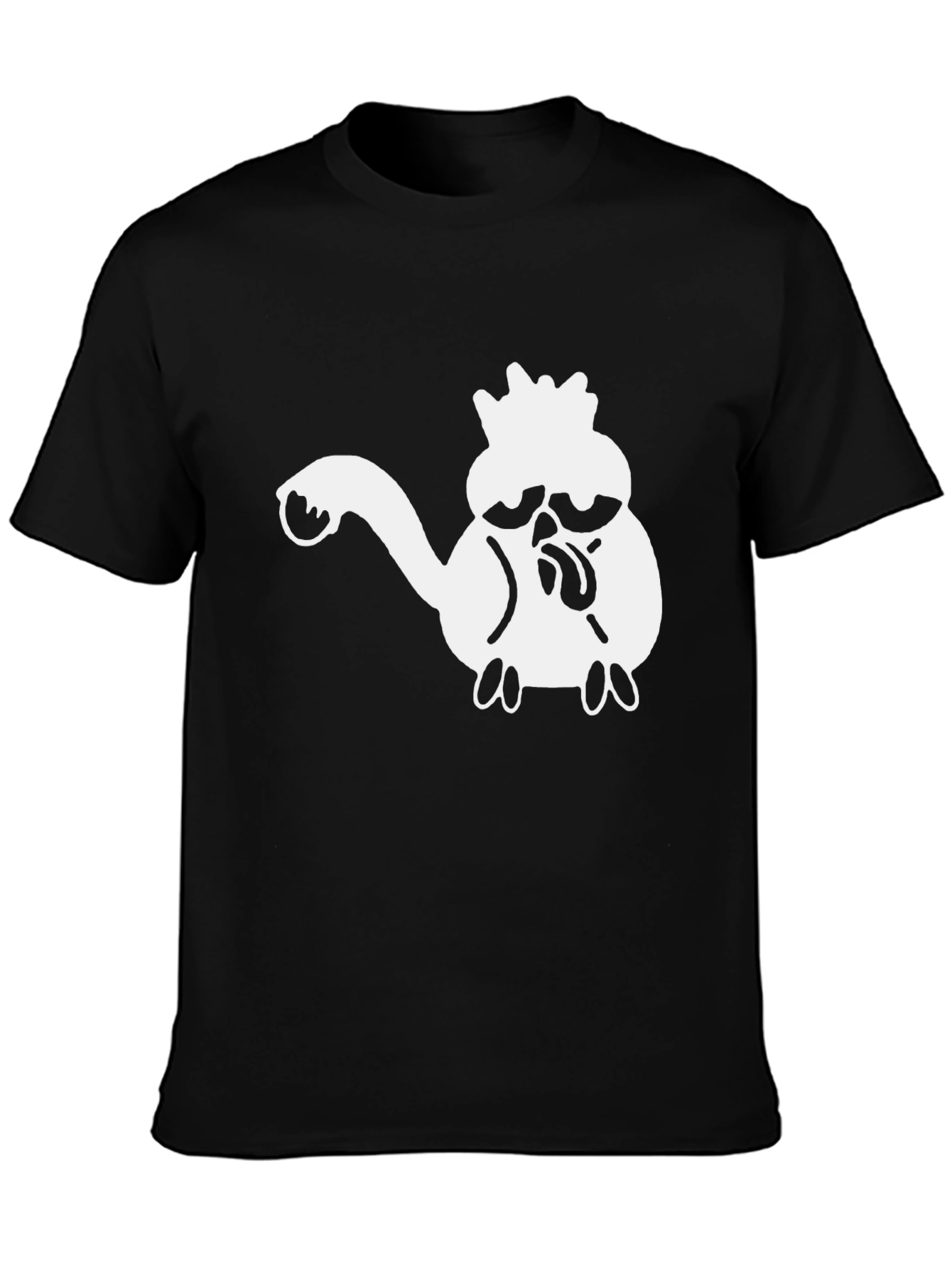 Cartoon Graphic Black T-Shirt