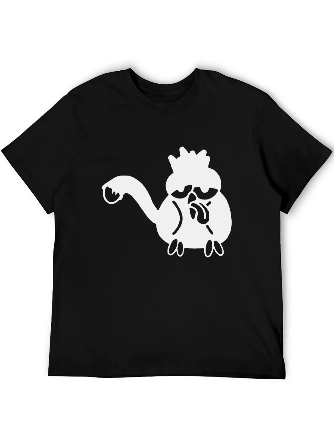 Cartoon Graphic Black T-Shirt