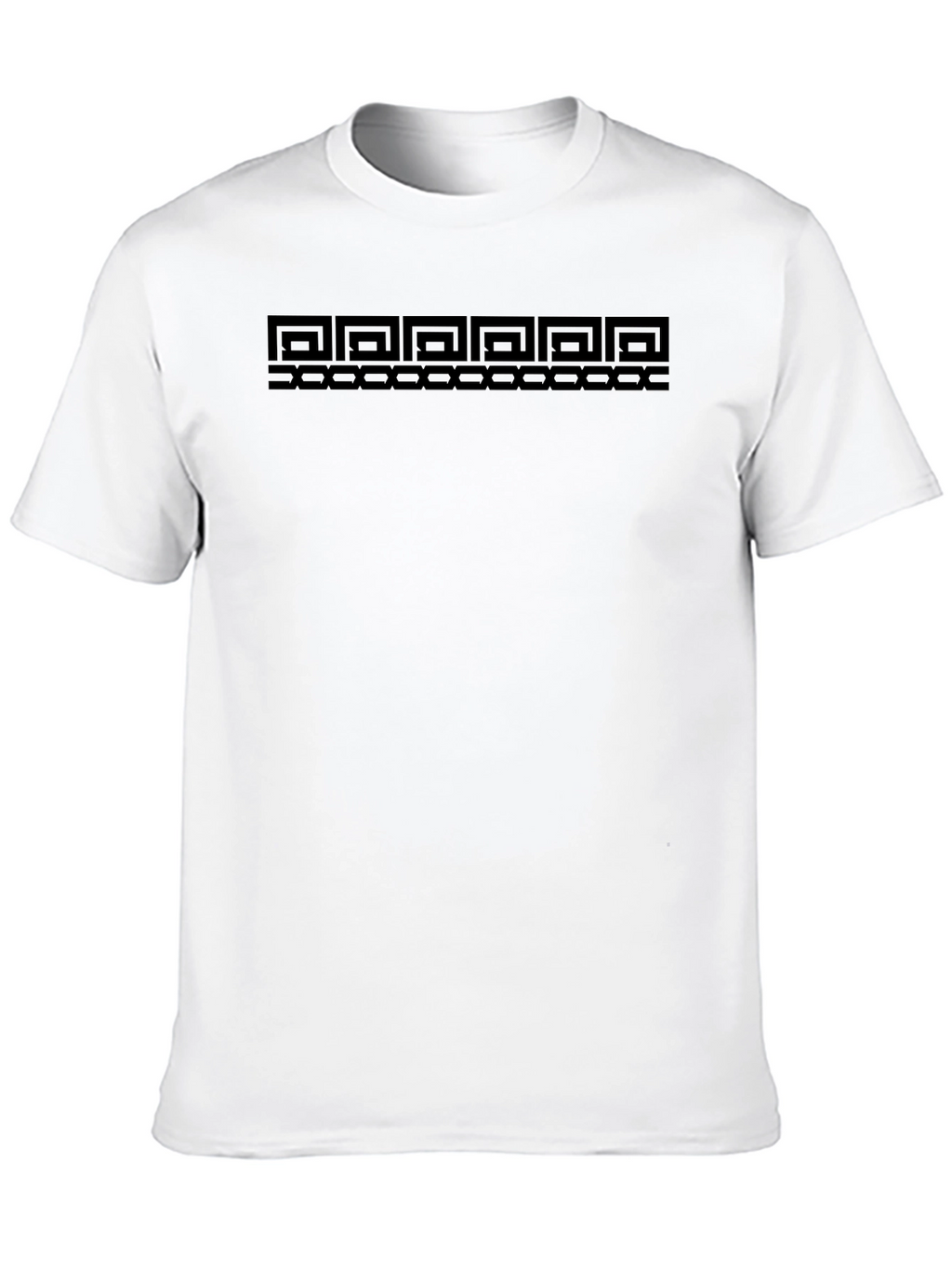 Geometric Pattern Black T-Shirt