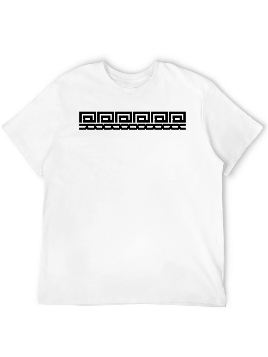 Geometric Pattern Black T-Shirt