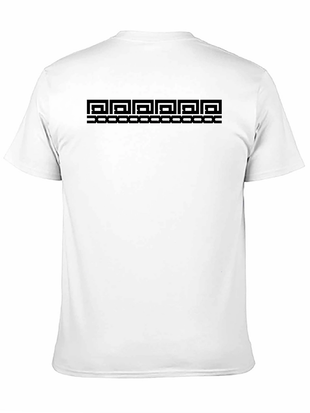 Geometric Pattern Black T-Shirt