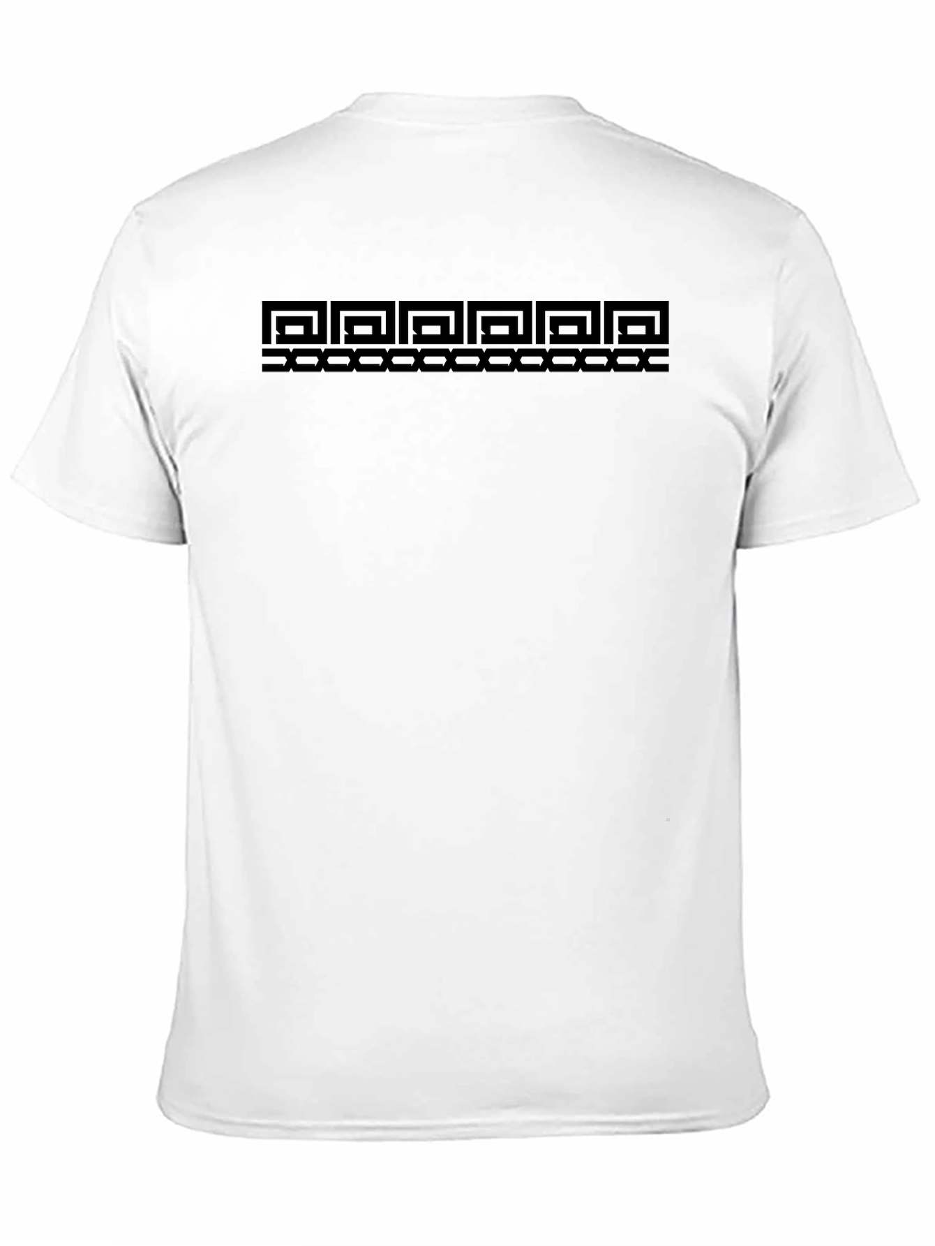 Geometric Pattern Black T-Shirt