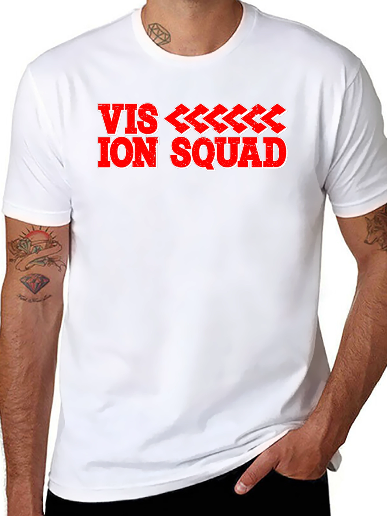 Vision Squad Graphic Tee - Cool Black Shirt