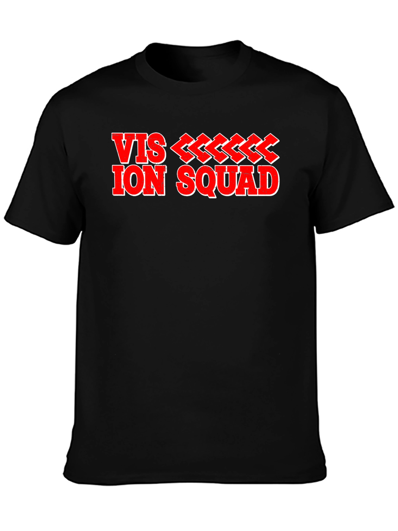 Vision Squad Graphic Tee - Cool Black Shirt