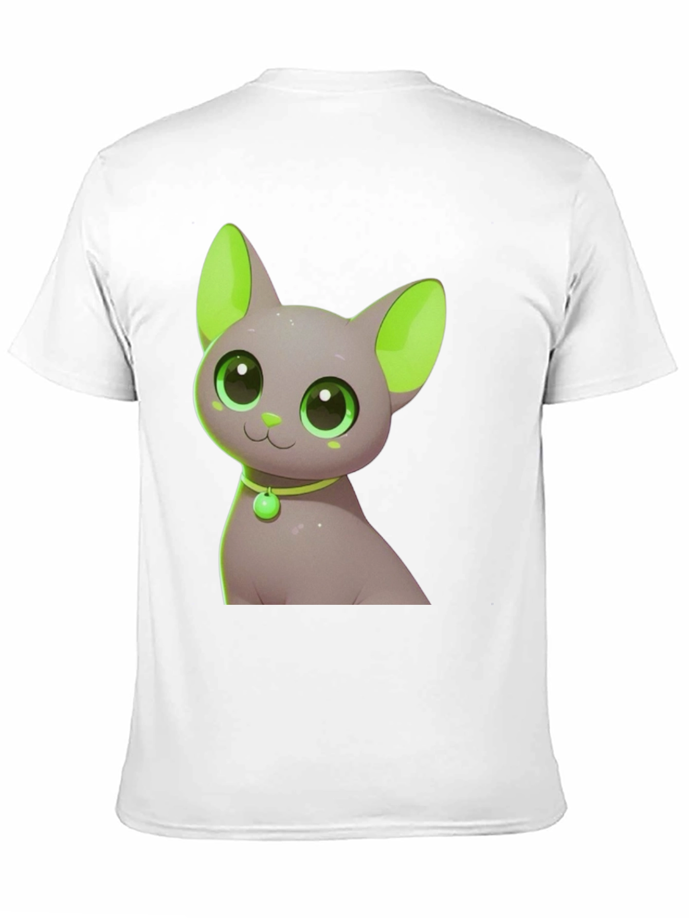 Cute Cat Graphic Tee - Black T-Shirt