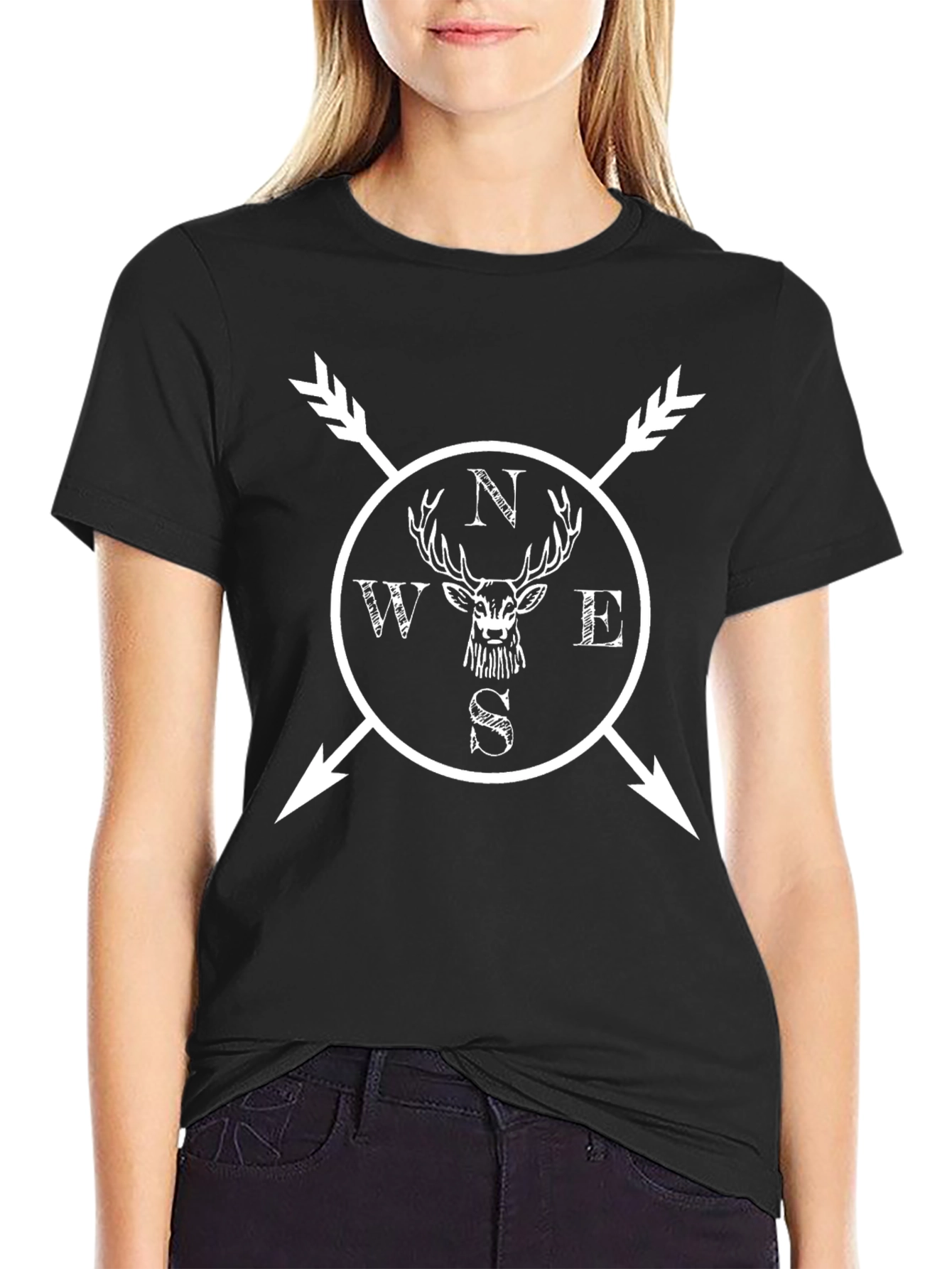 Deer Compass Arrow T-Shirt