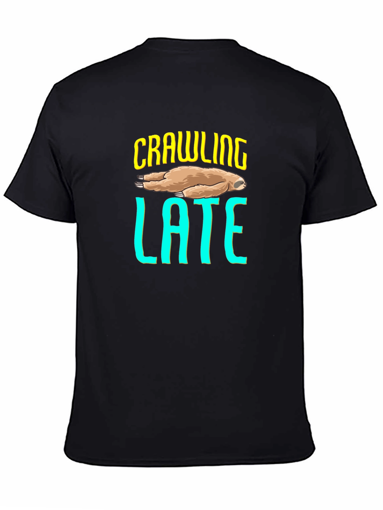 Crawling Late Sloth Graphic T-Shirt