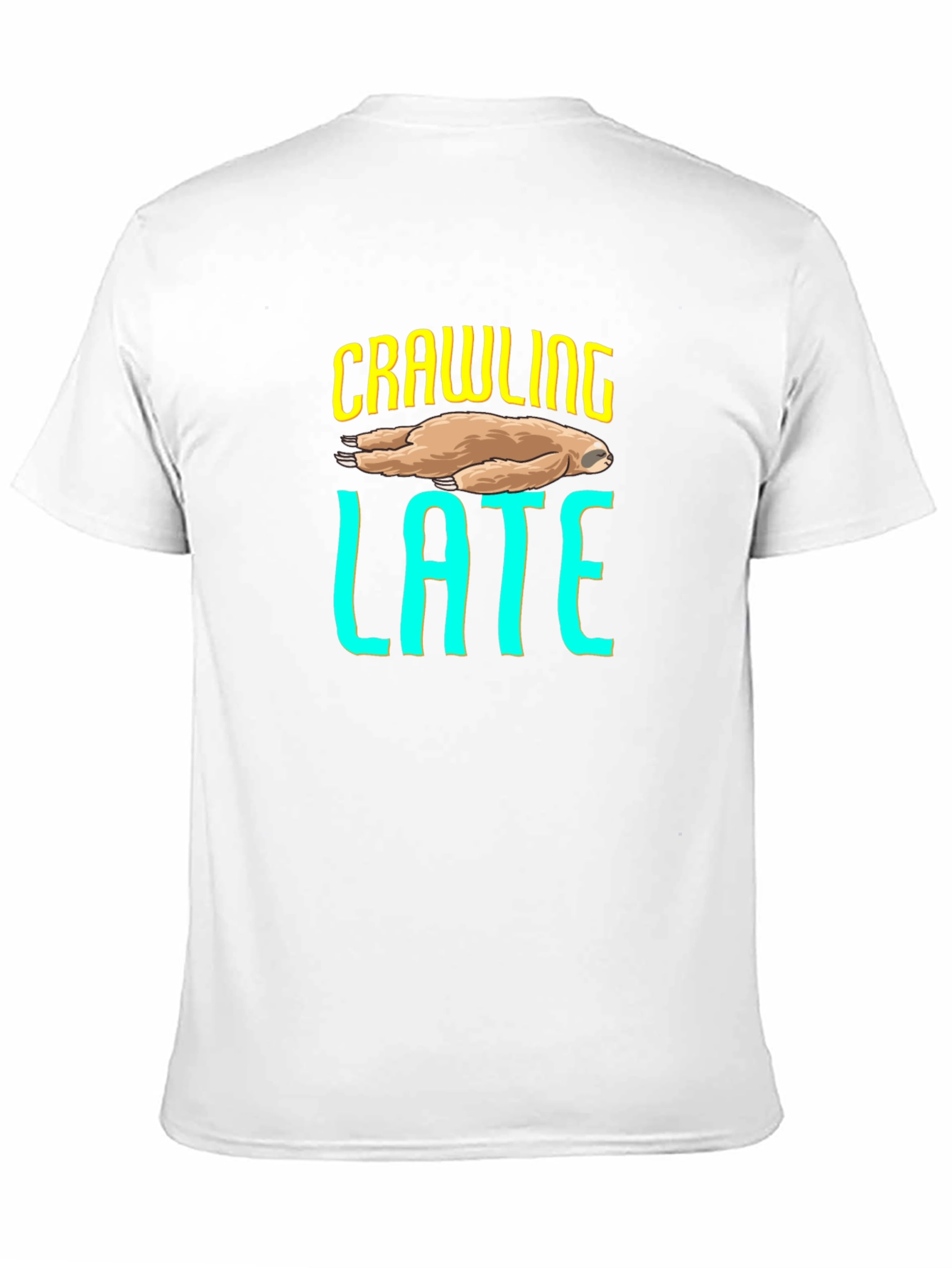 Crawling Late Sloth Graphic T-Shirt