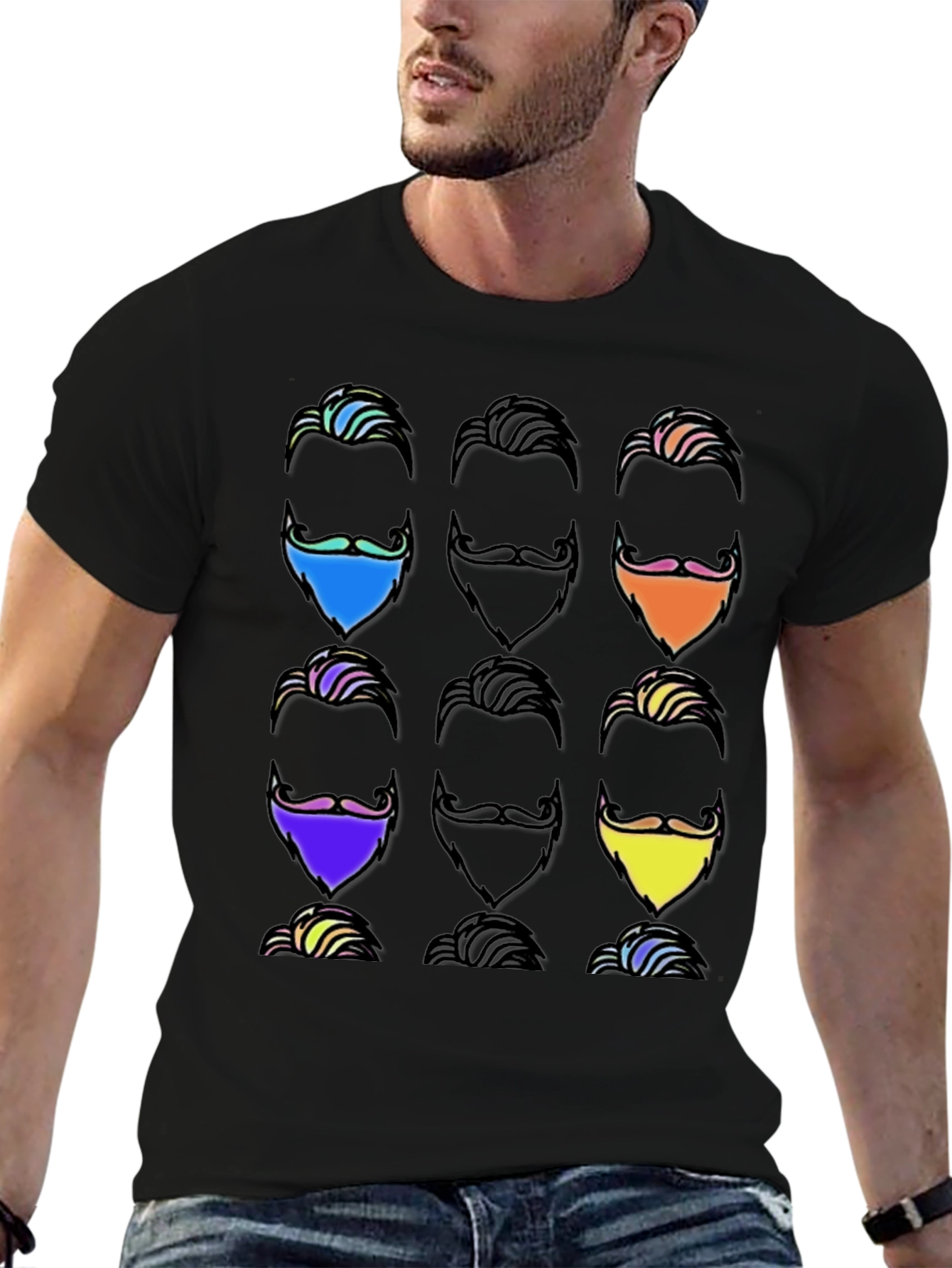 Cool Beard T-Shirt - Funky Hipster Style