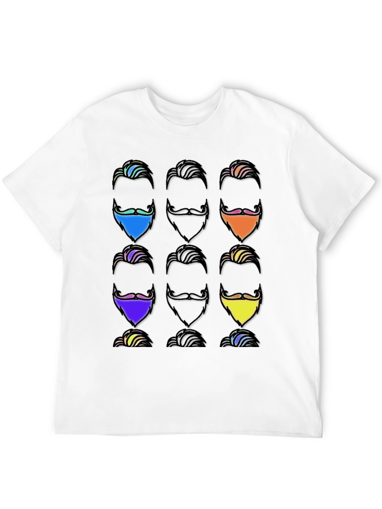 Cool Beard T-Shirt - Funky Hipster Style