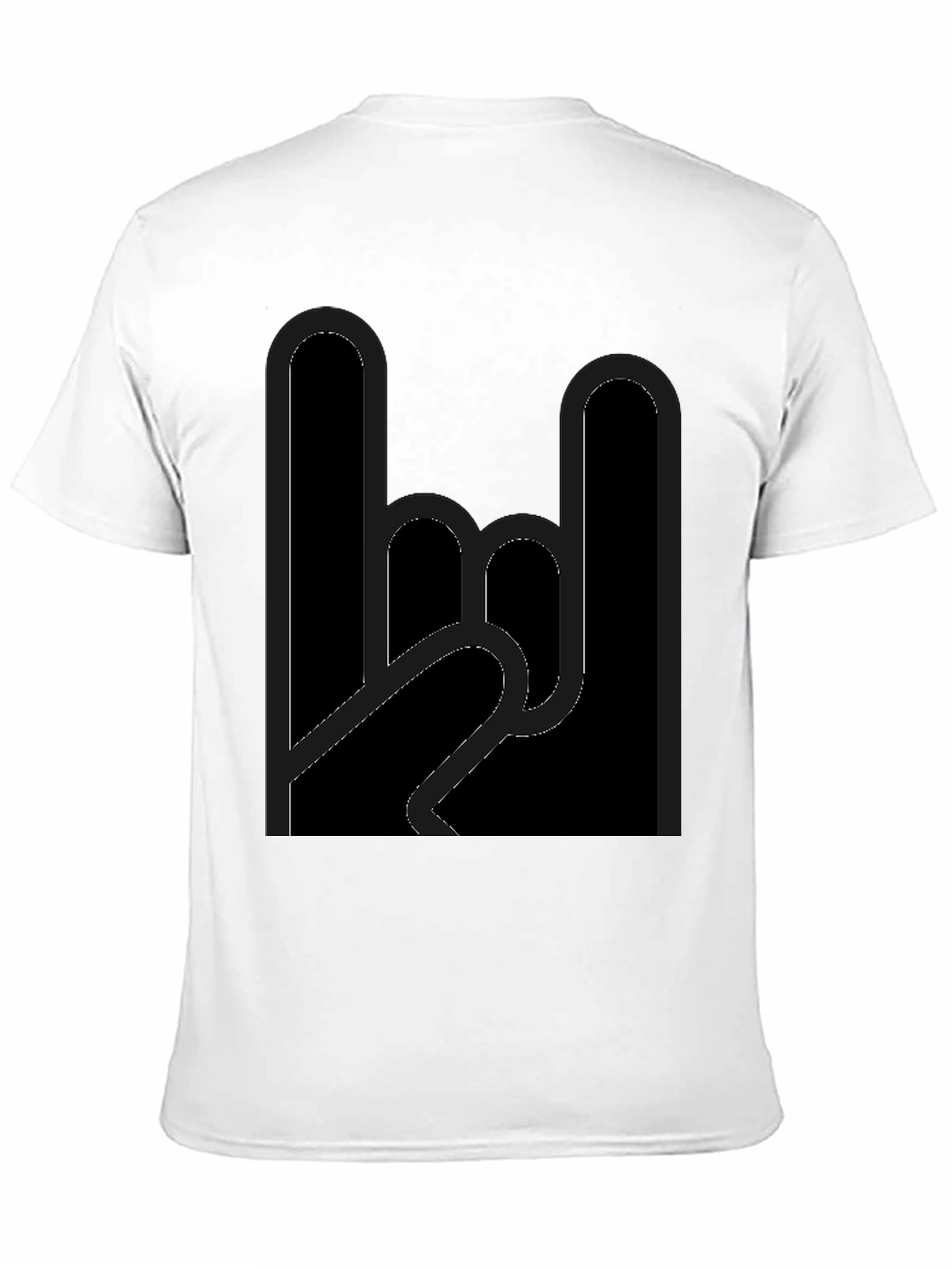 Rock On Black Graphic Tee
