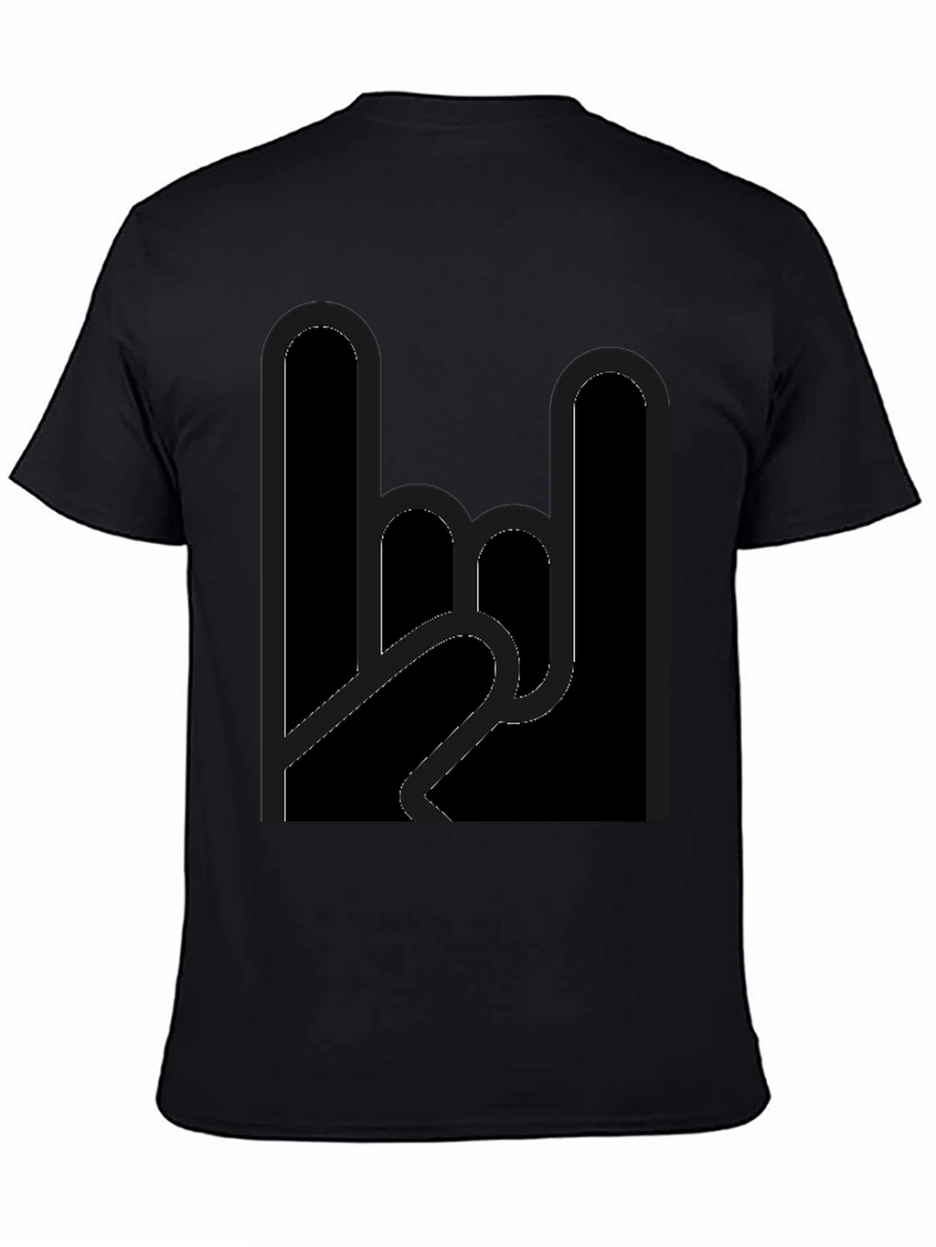 Rock On Black Graphic Tee