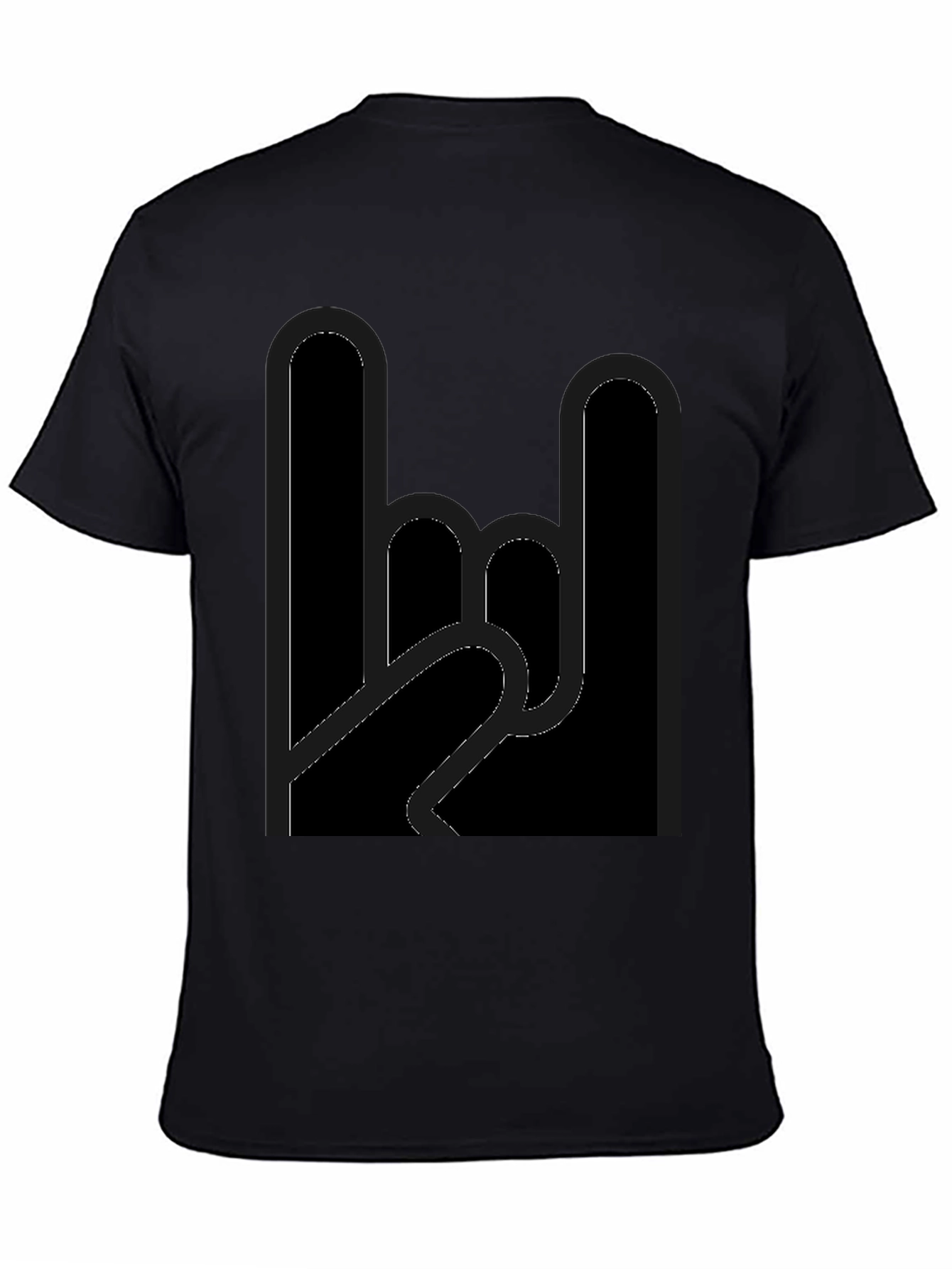 Rock On Black Graphic Tee