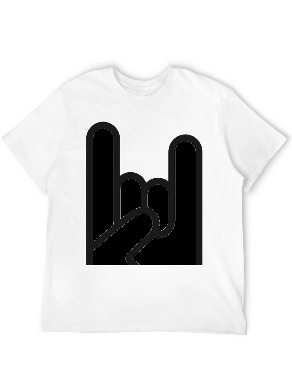 Rock On Black Graphic Tee