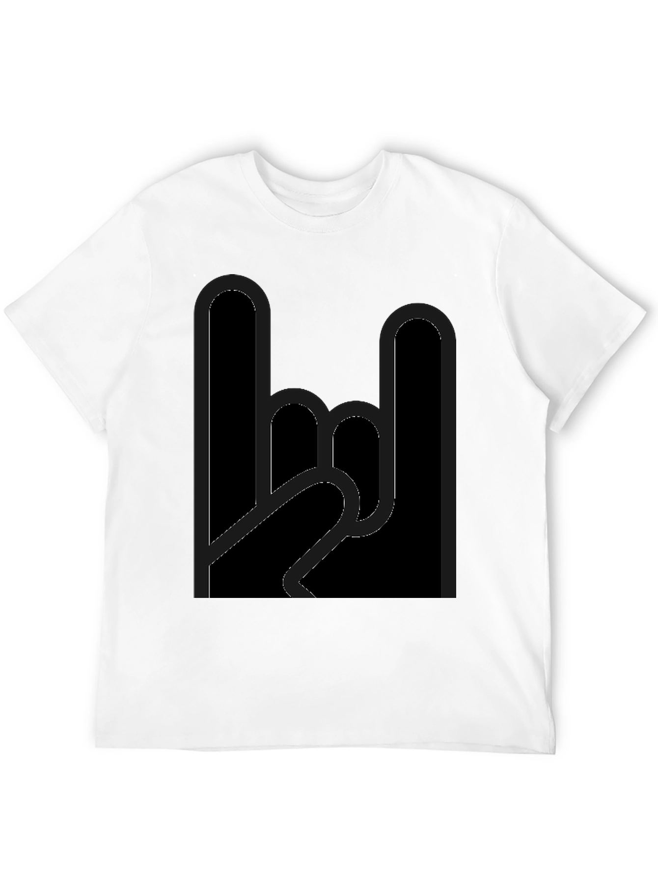 Rock On Black Graphic Tee
