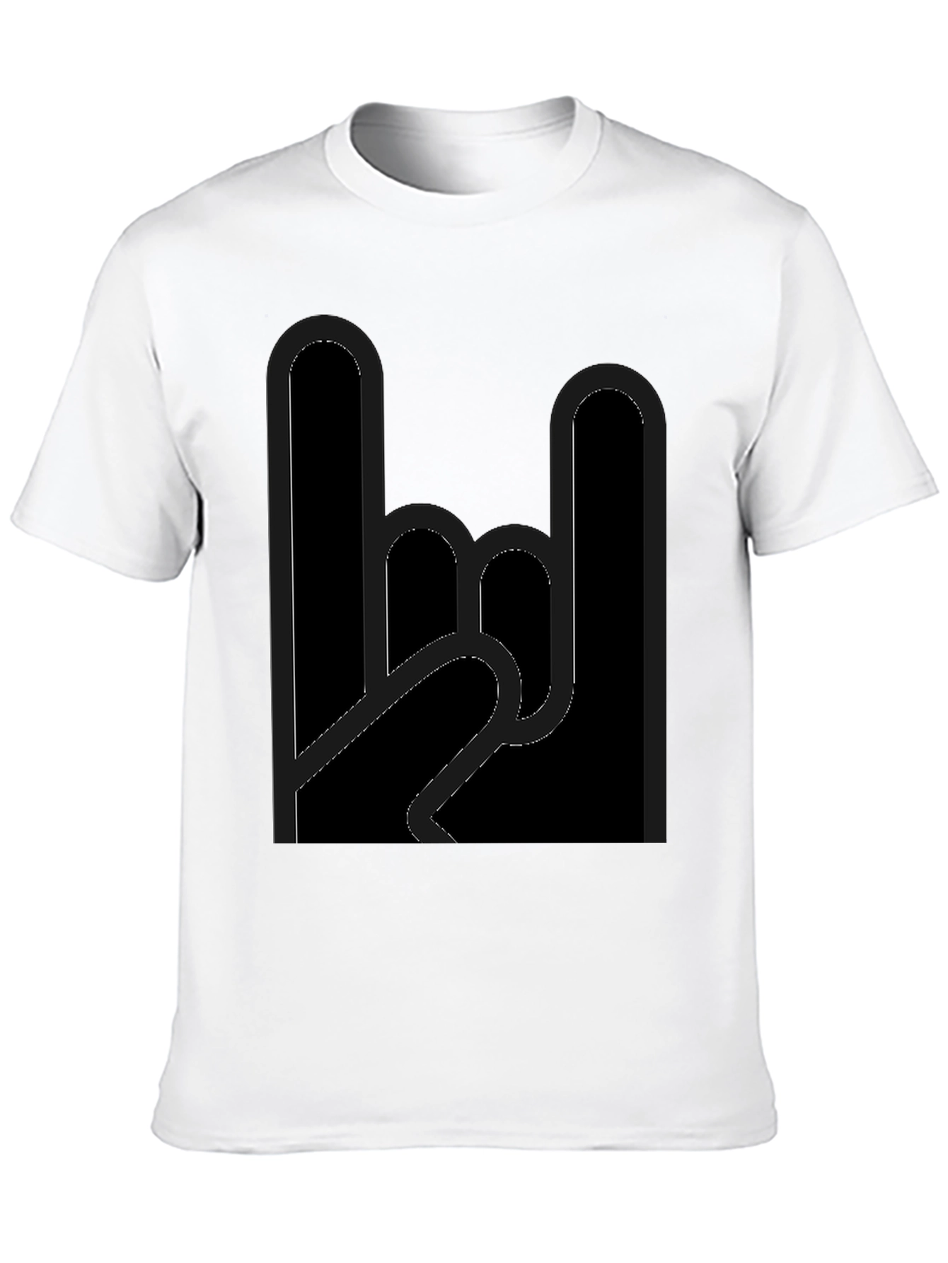 Rock On Black Graphic Tee