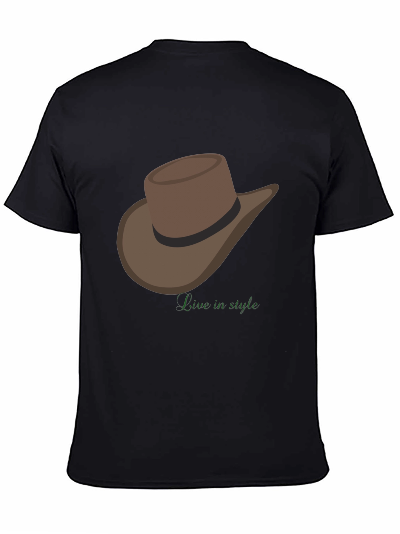 Cowboy Hat T-Shirt - Live in Style