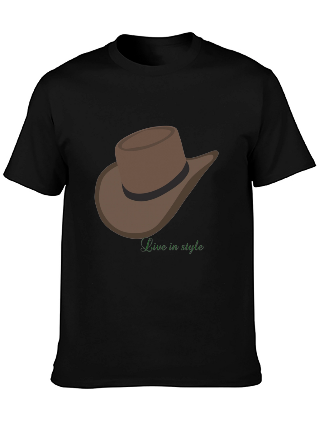 Cowboy Hat T-Shirt - Live in Style