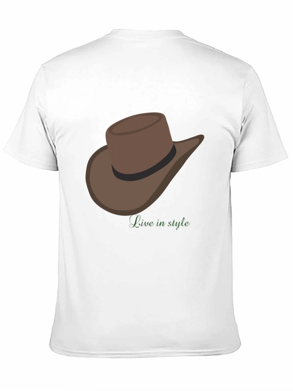 Cowboy Hat T-Shirt - Live in Style
