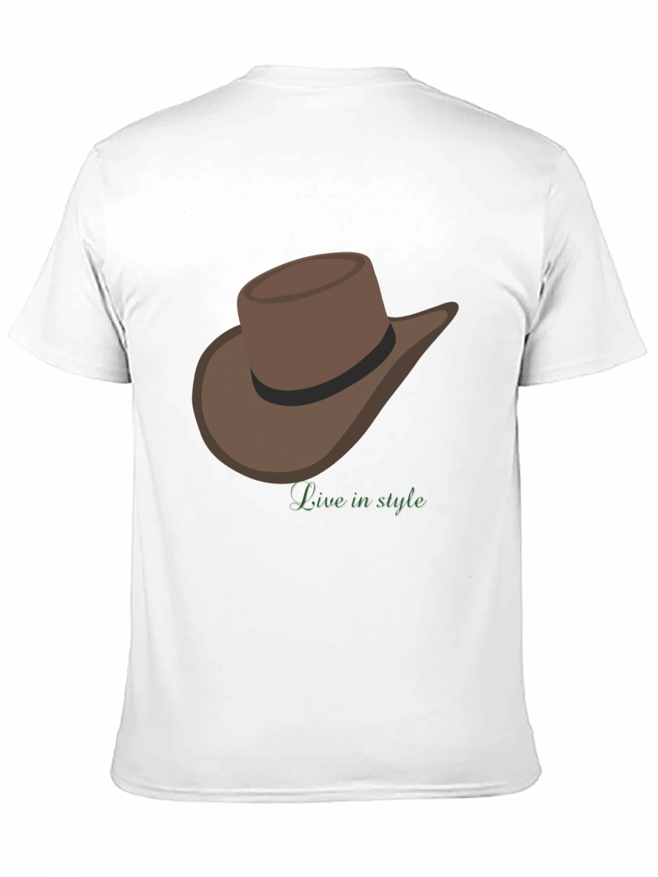 Cowboy Hat T-Shirt - Live in Style