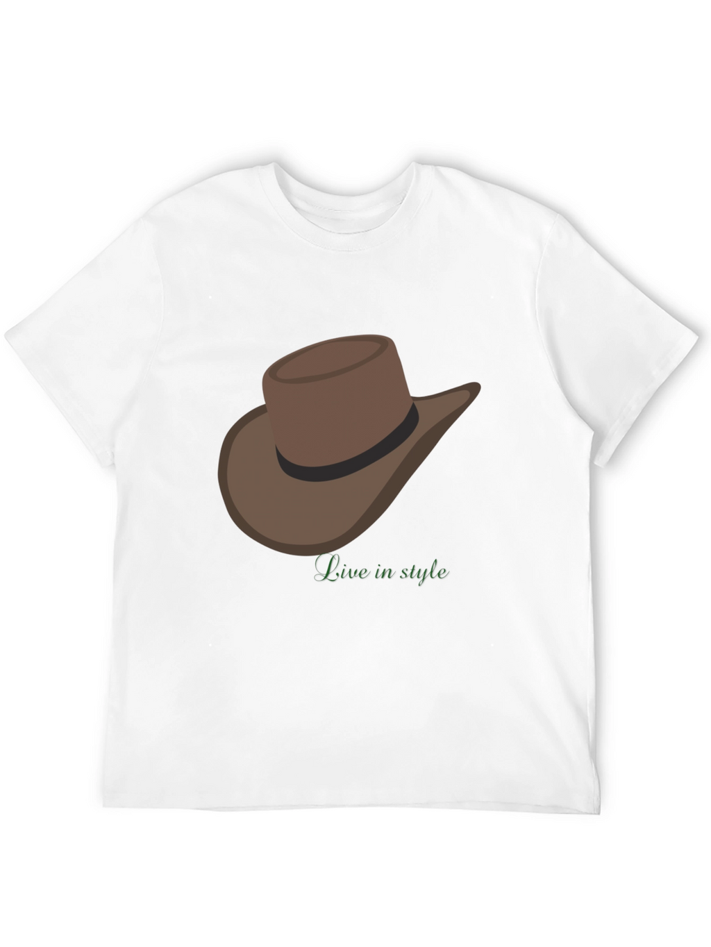 Cowboy Hat T-Shirt - Live in Style
