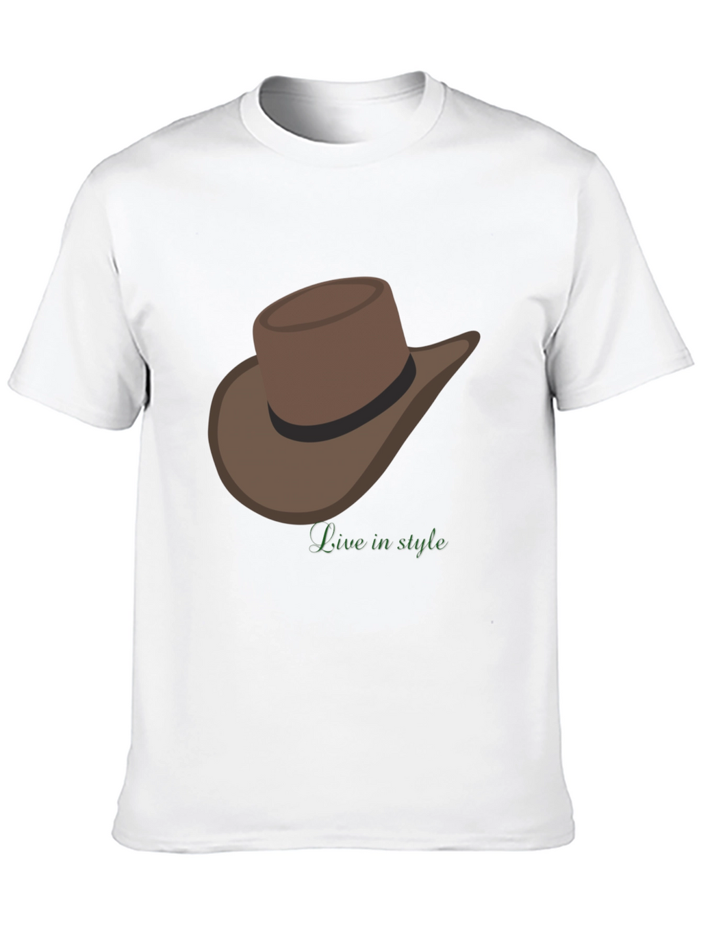 Cowboy Hat T-Shirt - Live in Style
