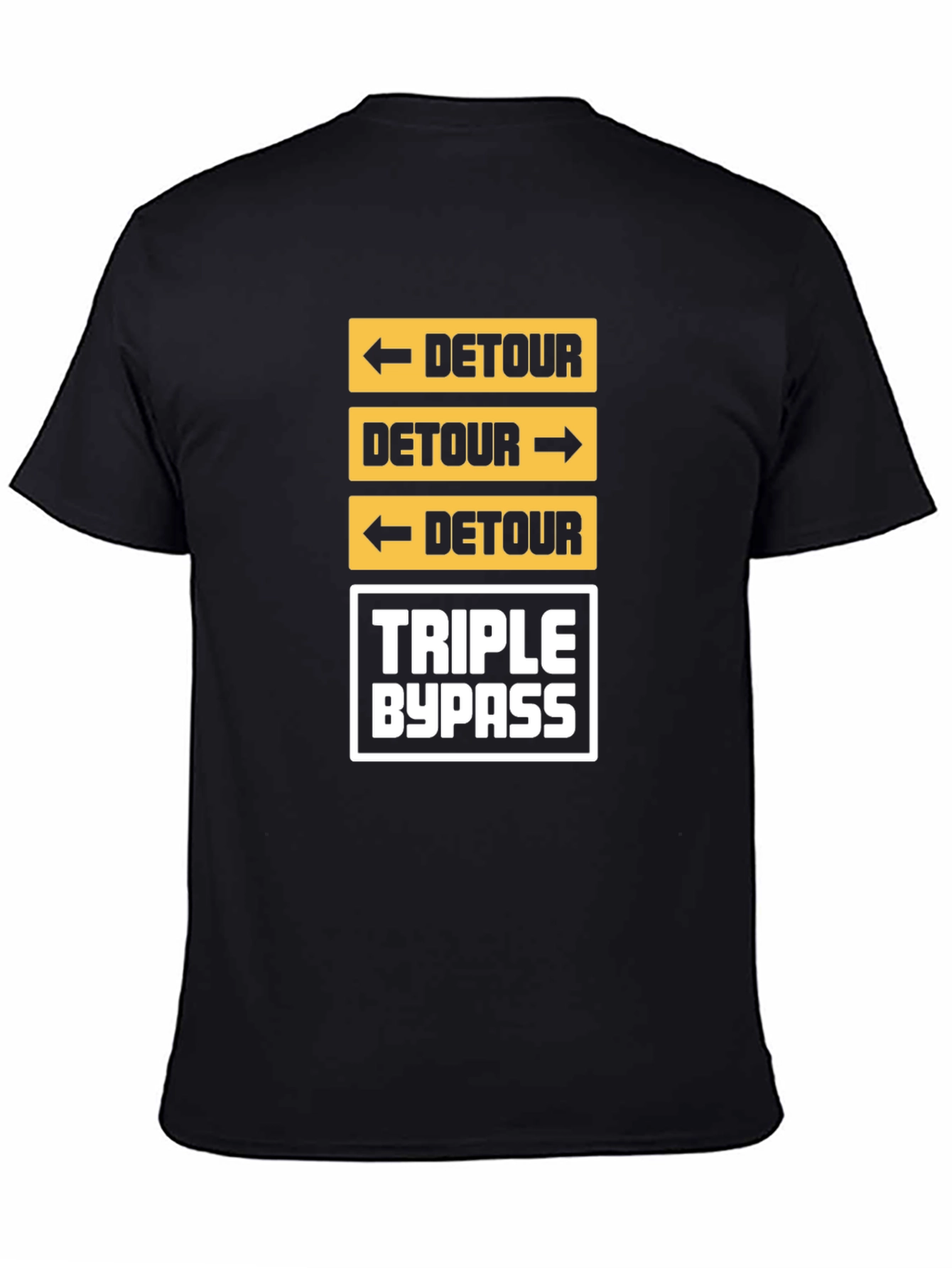 Detour & Triple Bypass Graphic T-Shirt - Black