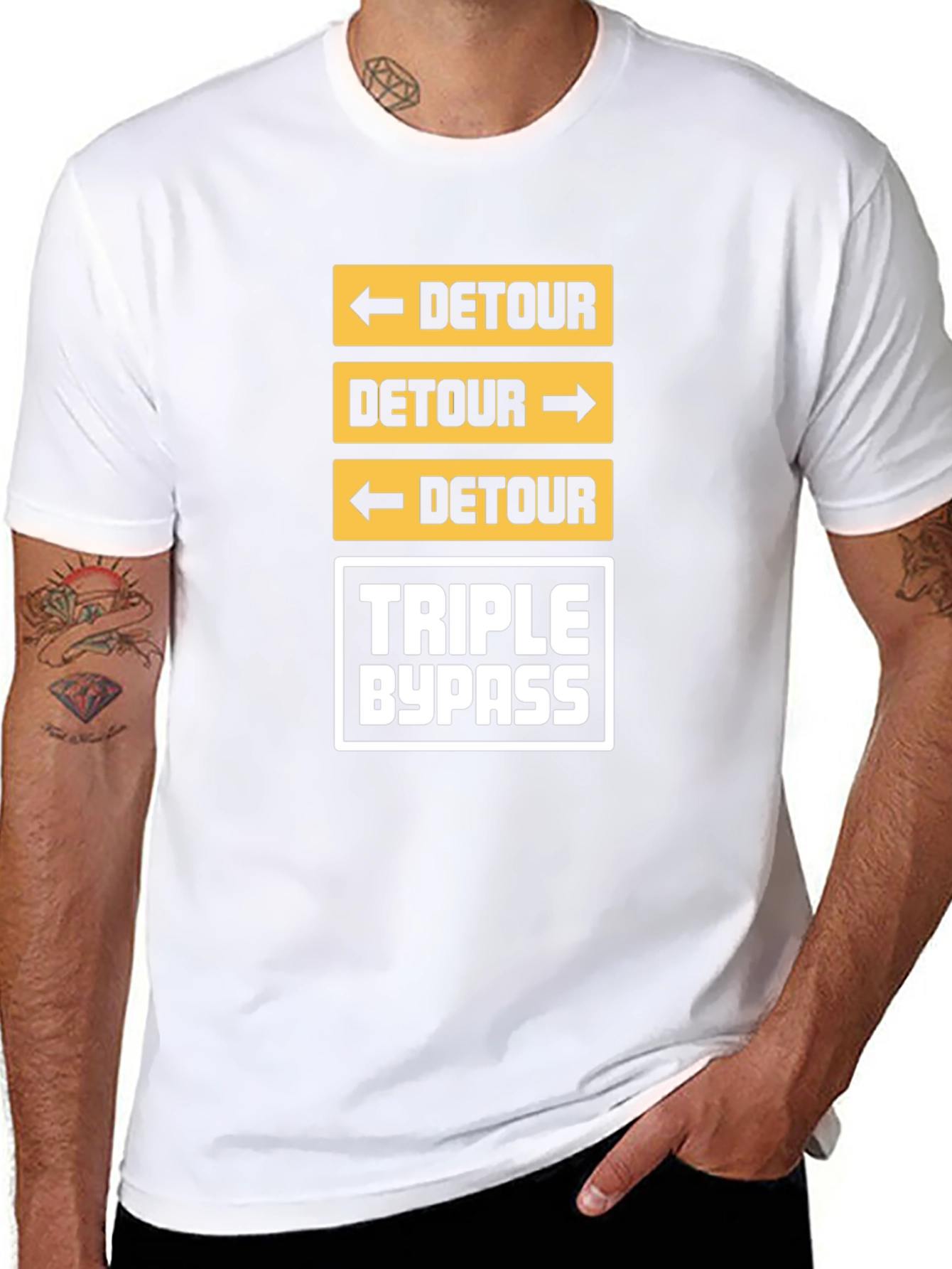 Detour & Triple Bypass Graphic T-Shirt - Black