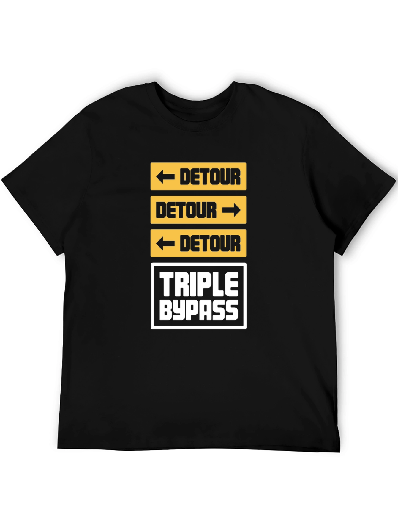 Detour & Triple Bypass Graphic T-Shirt - Black