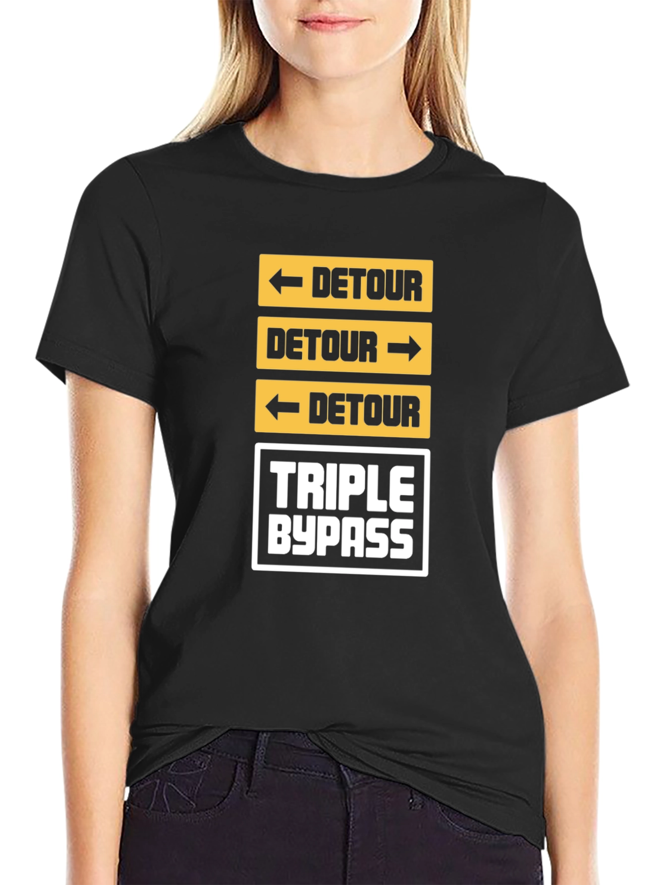 Detour & Triple Bypass Graphic T-Shirt - Black