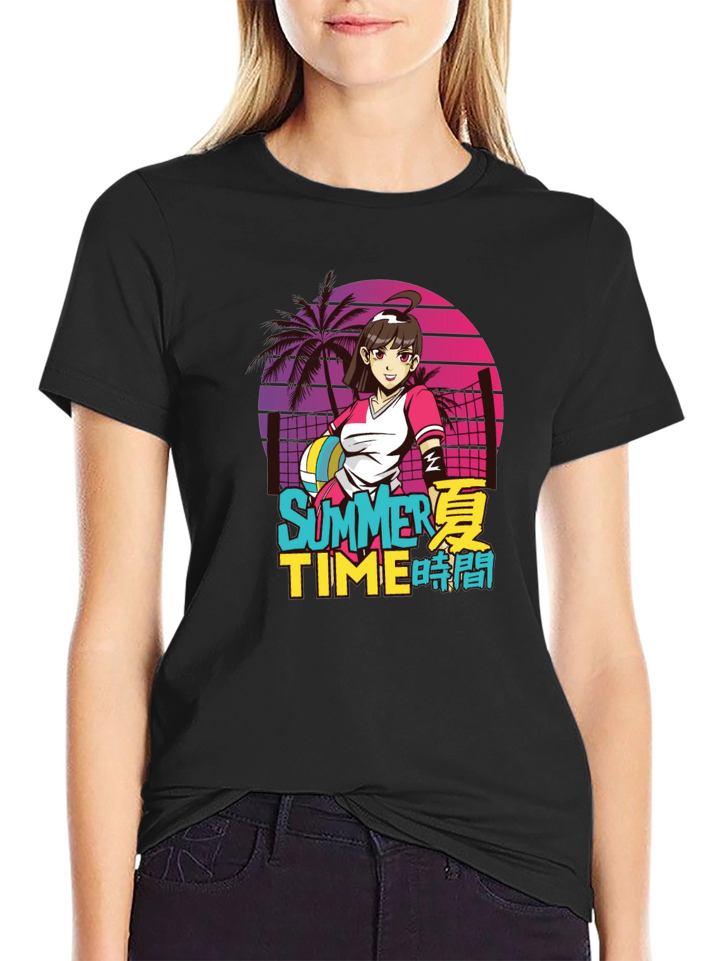 Anime Summer Time Graphic Tee