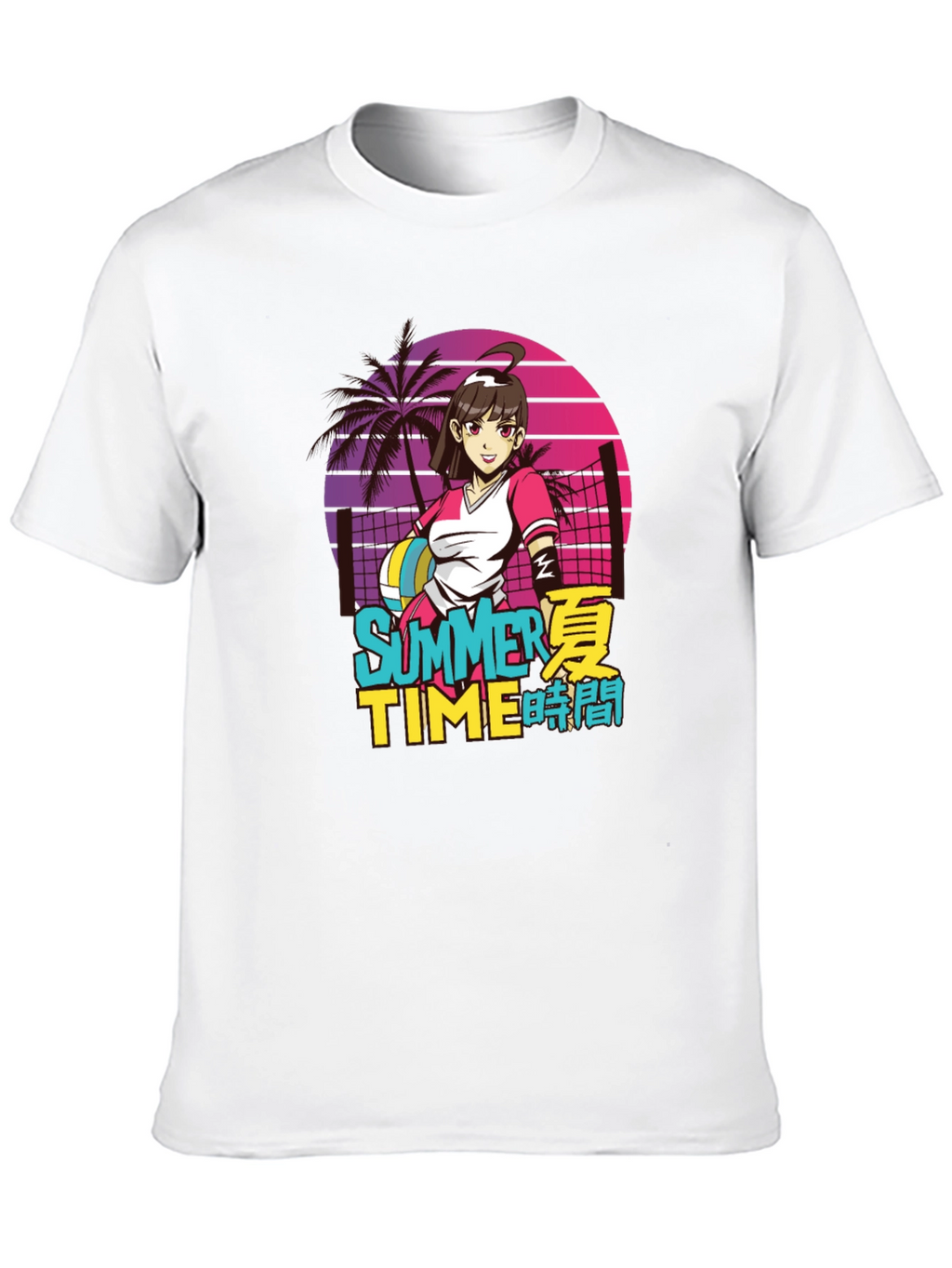 Anime Summer Time Graphic Tee