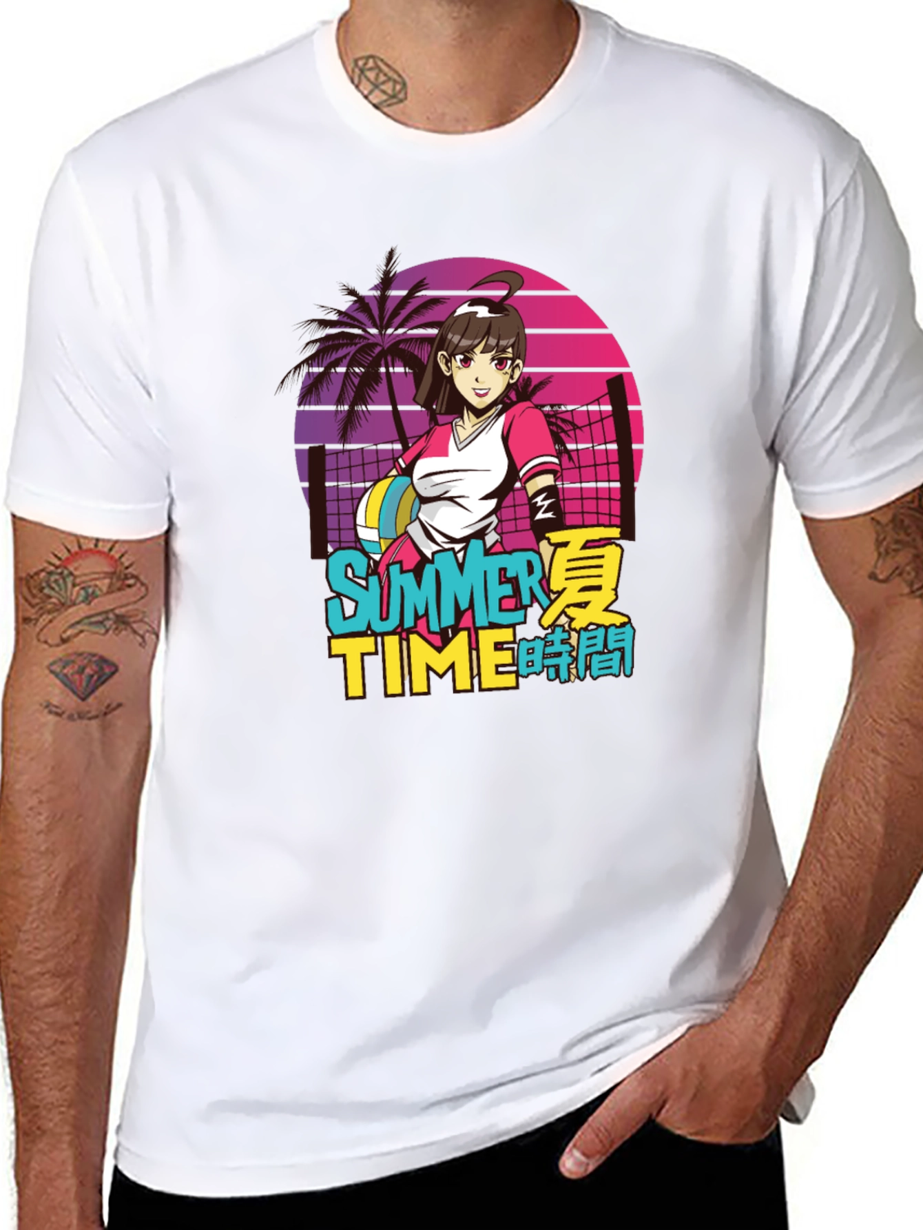 Anime Summer Time Graphic Tee