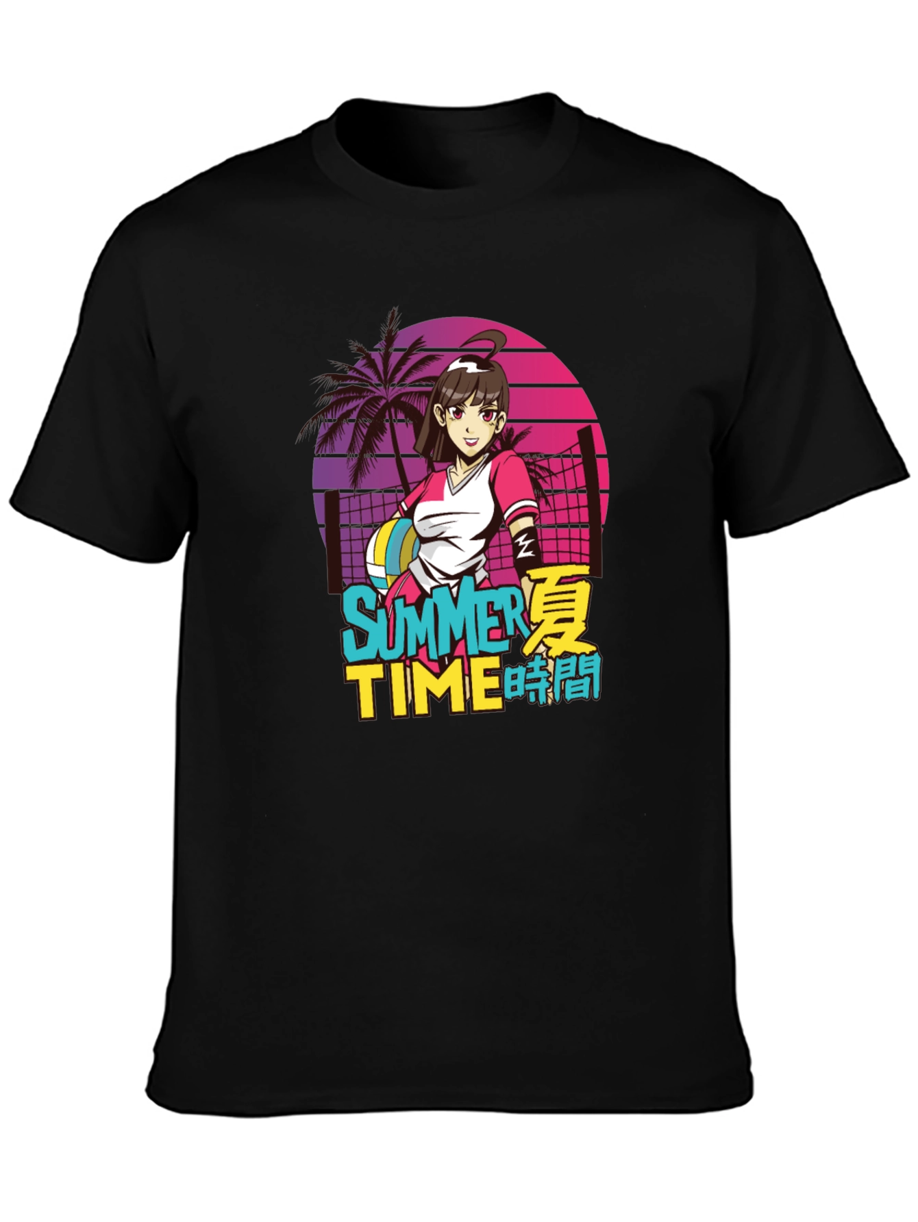 Anime Summer Time Graphic Tee